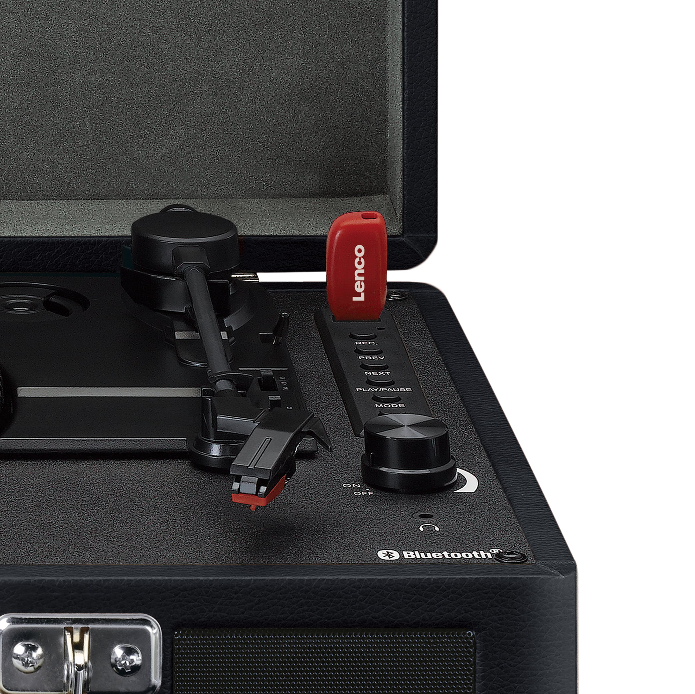 Classic Phono Plattenspieler »Classic Phono TT-115 black«, Lautsprecher integriert, Bluetooth, Aufnahmefunktion via USB
