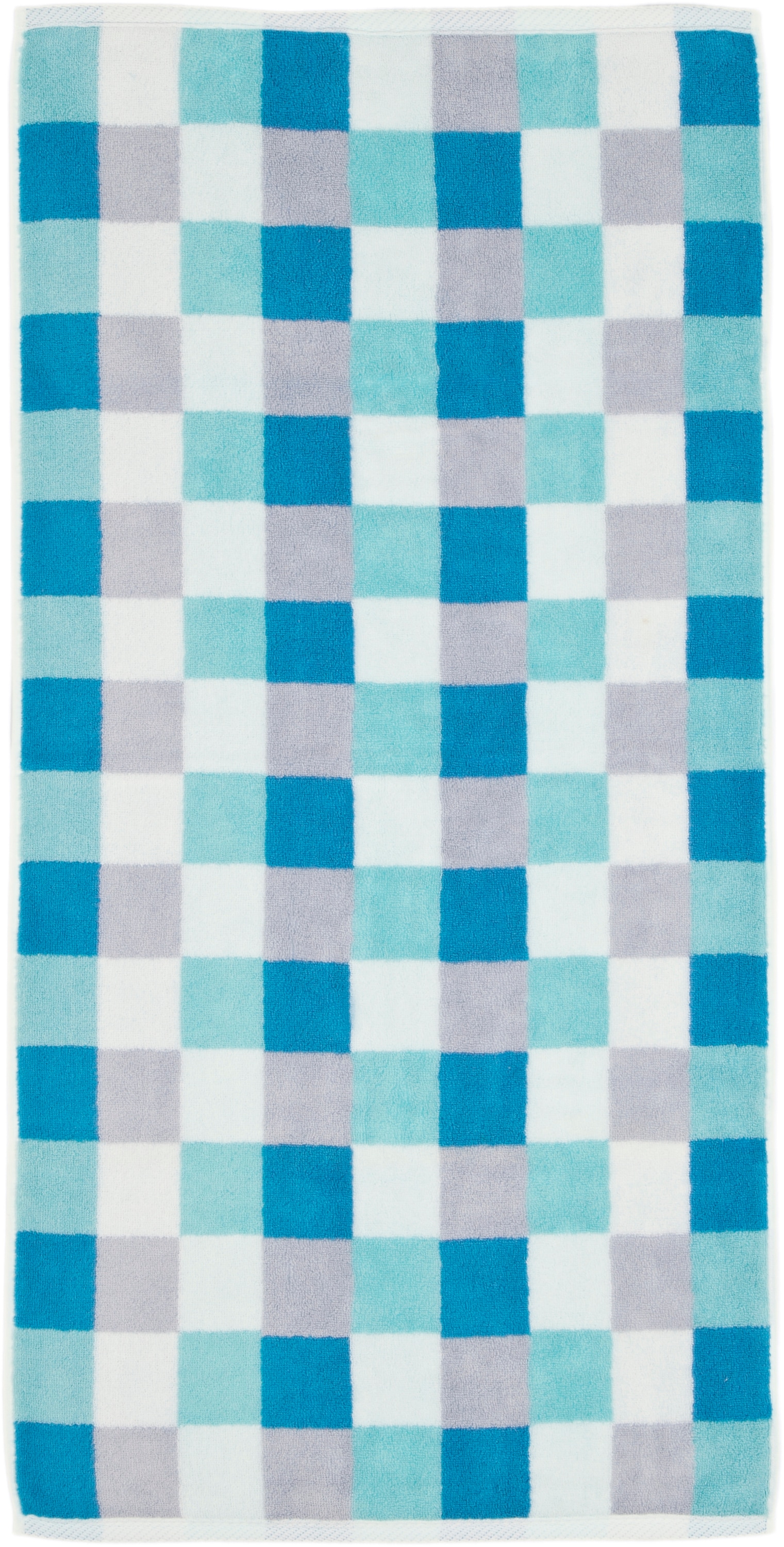ROSS Handtücher »Würfelfond«, (Set, 2 St., 2 Handtücher 50 x 100 cm), 100% Baumwolle