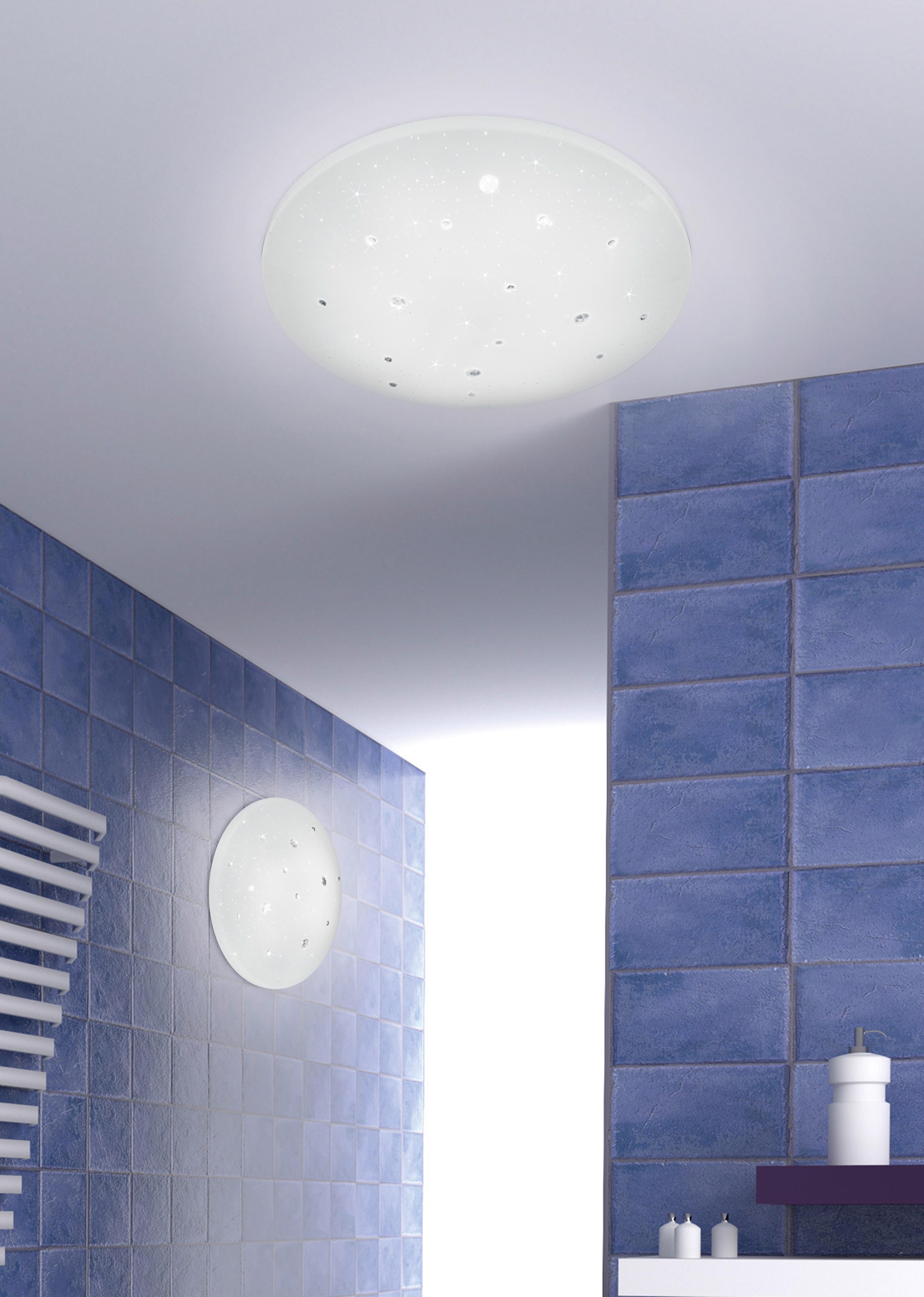 REALITY Leuchten LED Deckenleuchte »Achat«, 1 flammig, Leuchtmittel LED-Board | LED fest integriert, Switch Dimmer,Starlight-Effekt