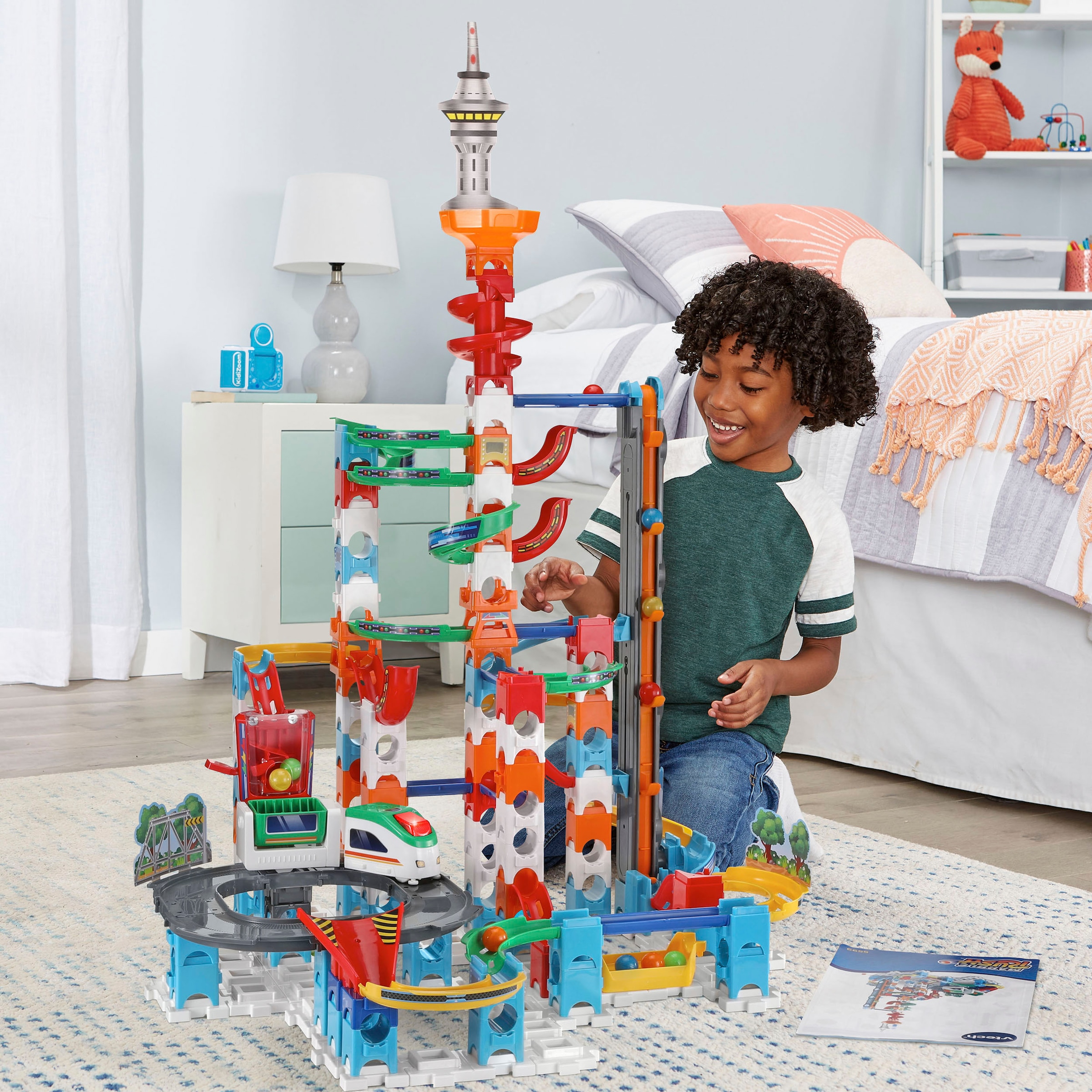 Vtech® Kugelbahn »Marble Rush - Super Sky Tower Set XL300 E«, mit Sound- und Lichteffekten