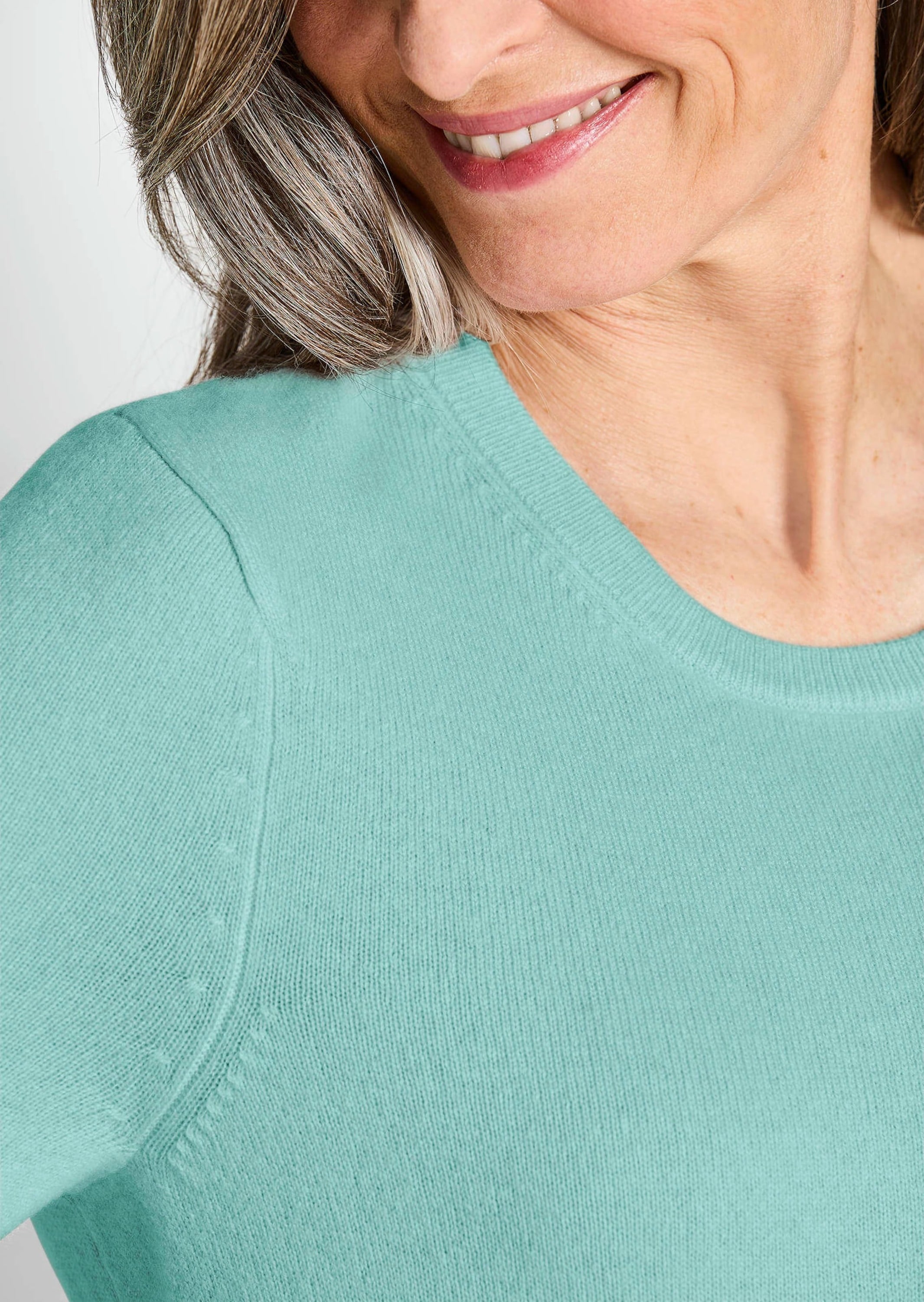 GOLDNER Kurzarmpullover »Kaschmirpullover mit Rundhals Halbarmpullover mit Rundhals aus Kaschmir«