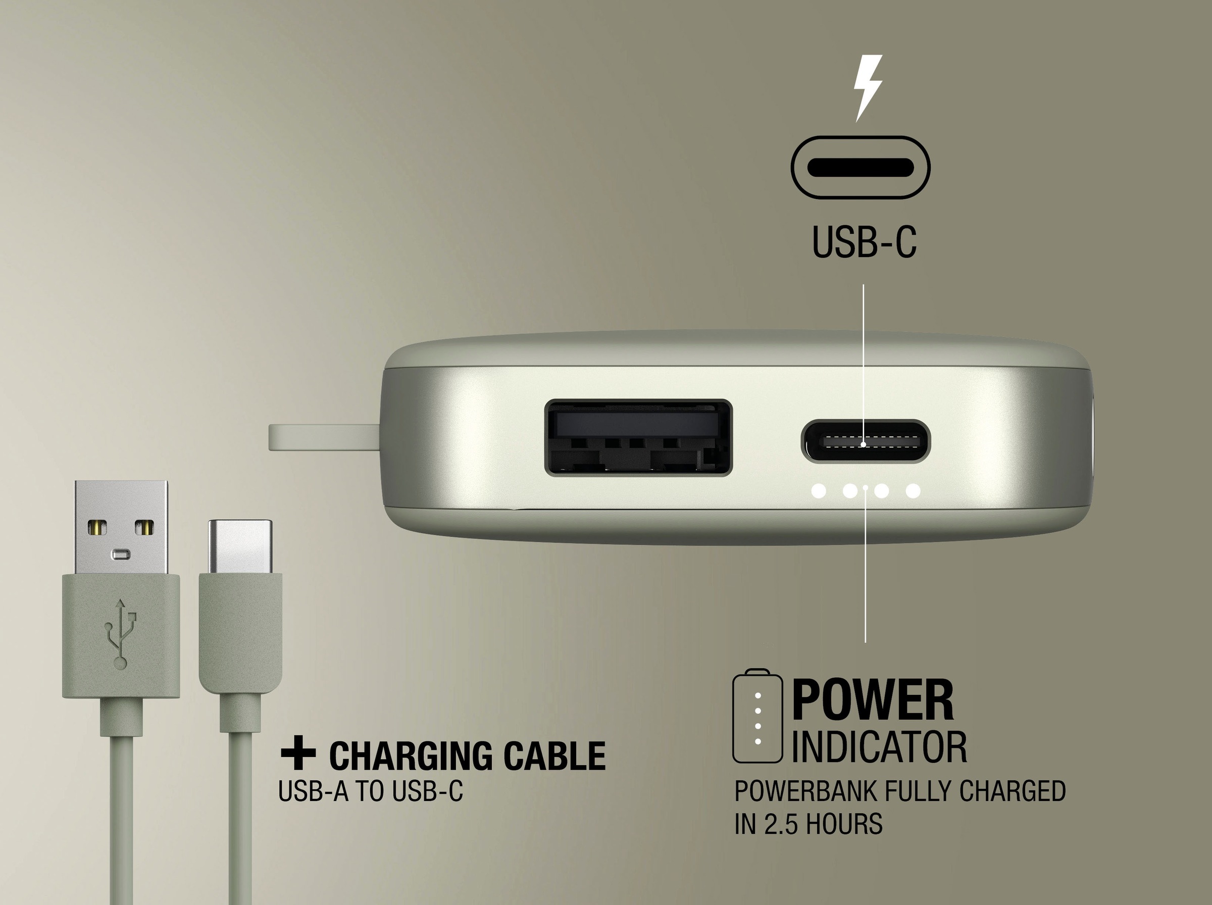 Fresh´n Rebel Powerbank »Power Pack 6000mAh mit USB-C, Fast Charge«, 5 V