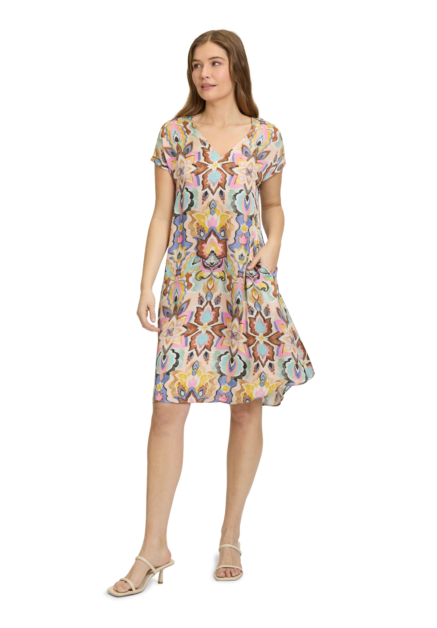 Vera Mont Sommerkleid »Sommerkleid mit überschnittenen Ärmeln«