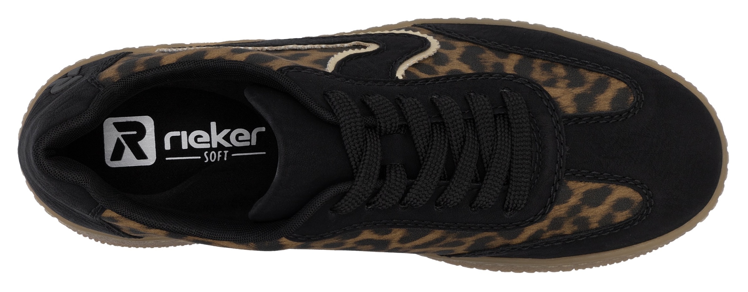 RIEKER Sport Plateausneaker, Freizeitschuh, Halbschuh, Schnürschuh in veganer Verarbeitung