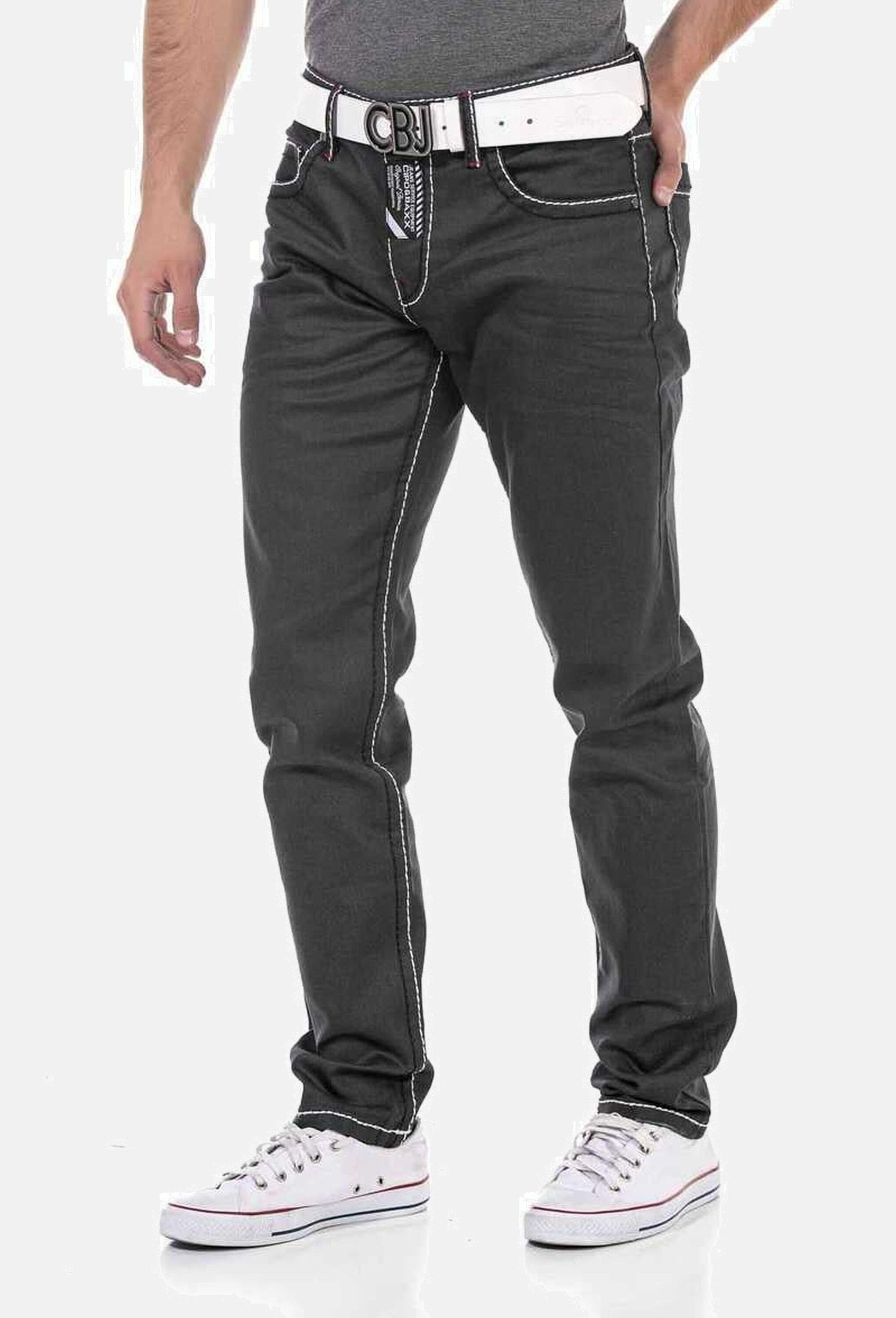 Cipo & Baxx 5-Pocket-Jeans »Cipo & Baxx Jeans« mit trendigen Kontrastnähten, CD710