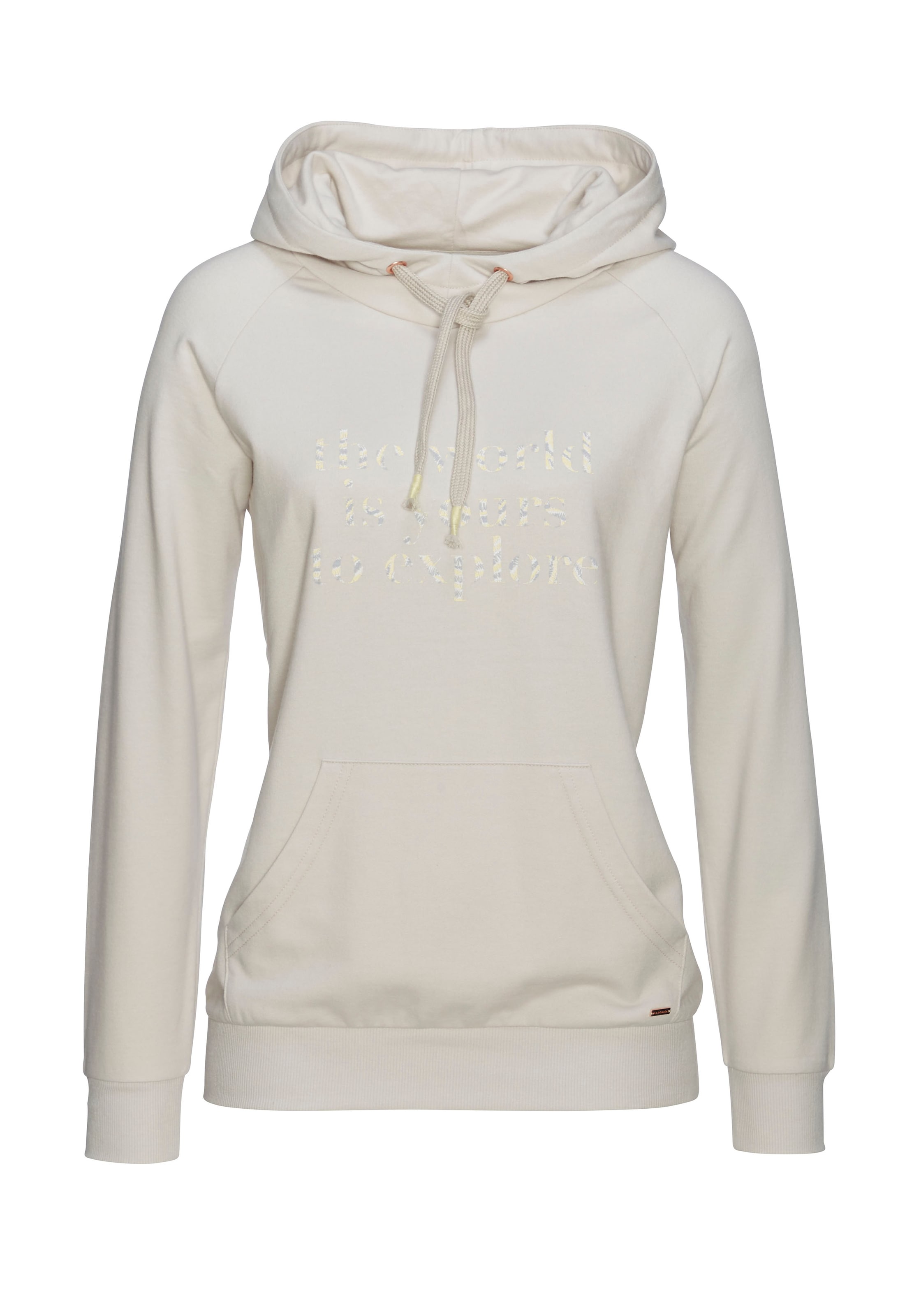 LASCANA Hoodie, mit Statement Druck, Loungewear
