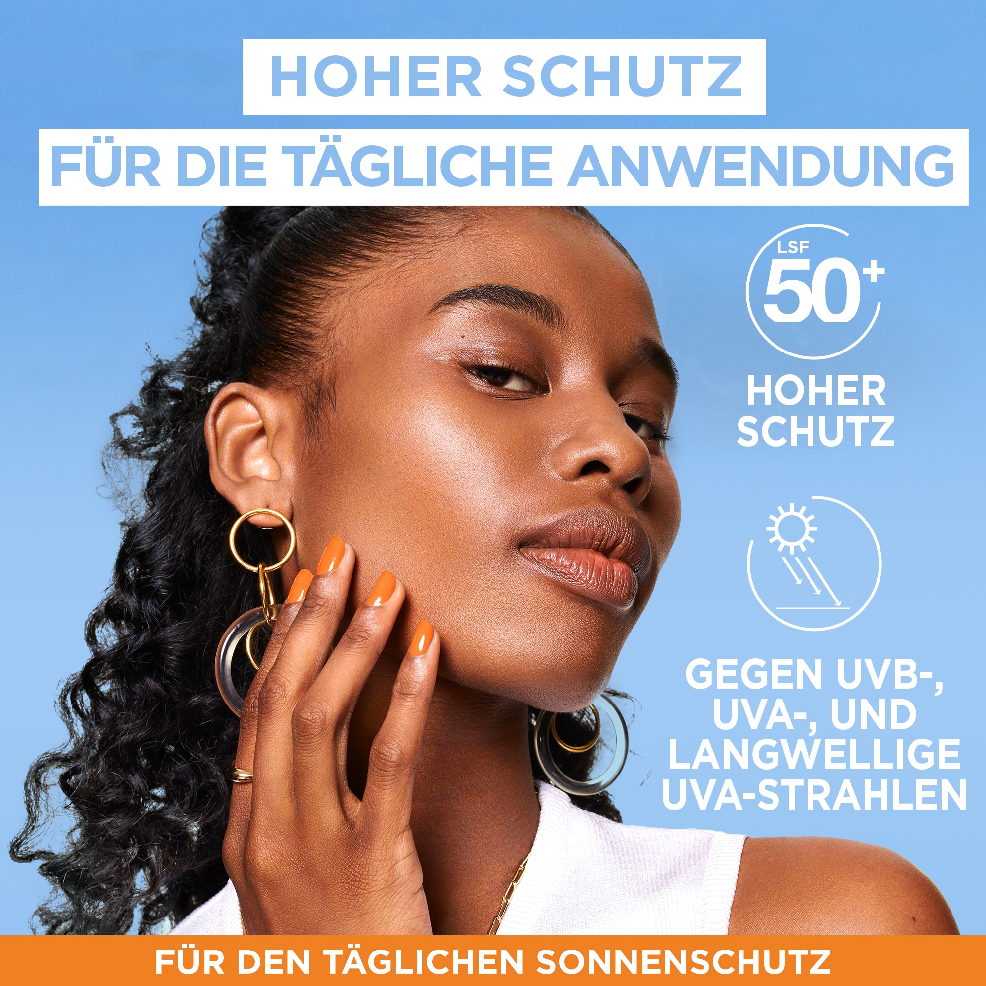 GARNIER Sonnenschutzmilch »AMBRE SOLAIRE SENSITVE EXPERT+ LSF50+« für Körper und Gesicht, mit Ceramiden