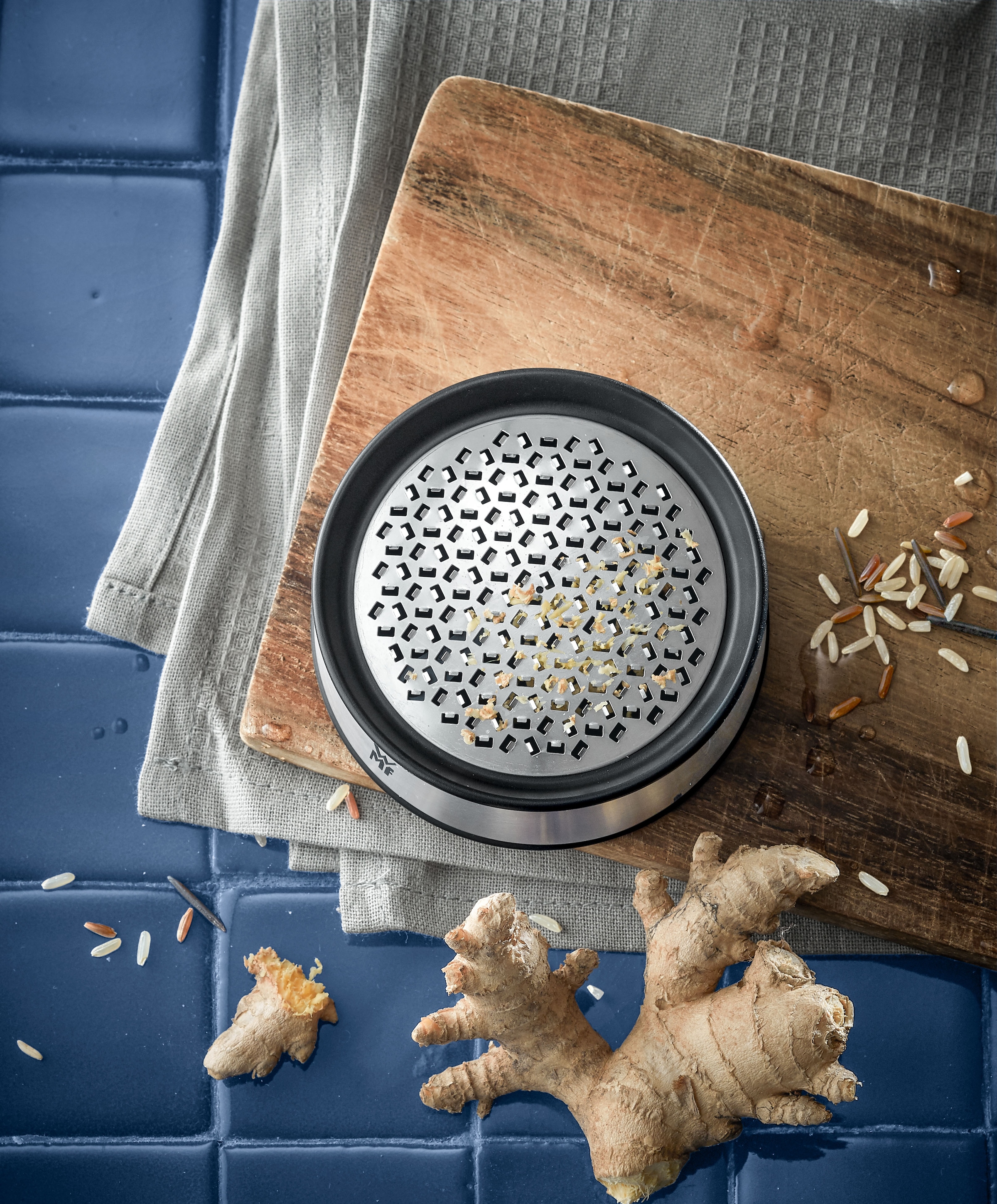 WMF Ingwerreibe »Balance, 3-teilig« Cromargan Edelstahl rostfrei, Drehaufsatz, Auffangbehälter