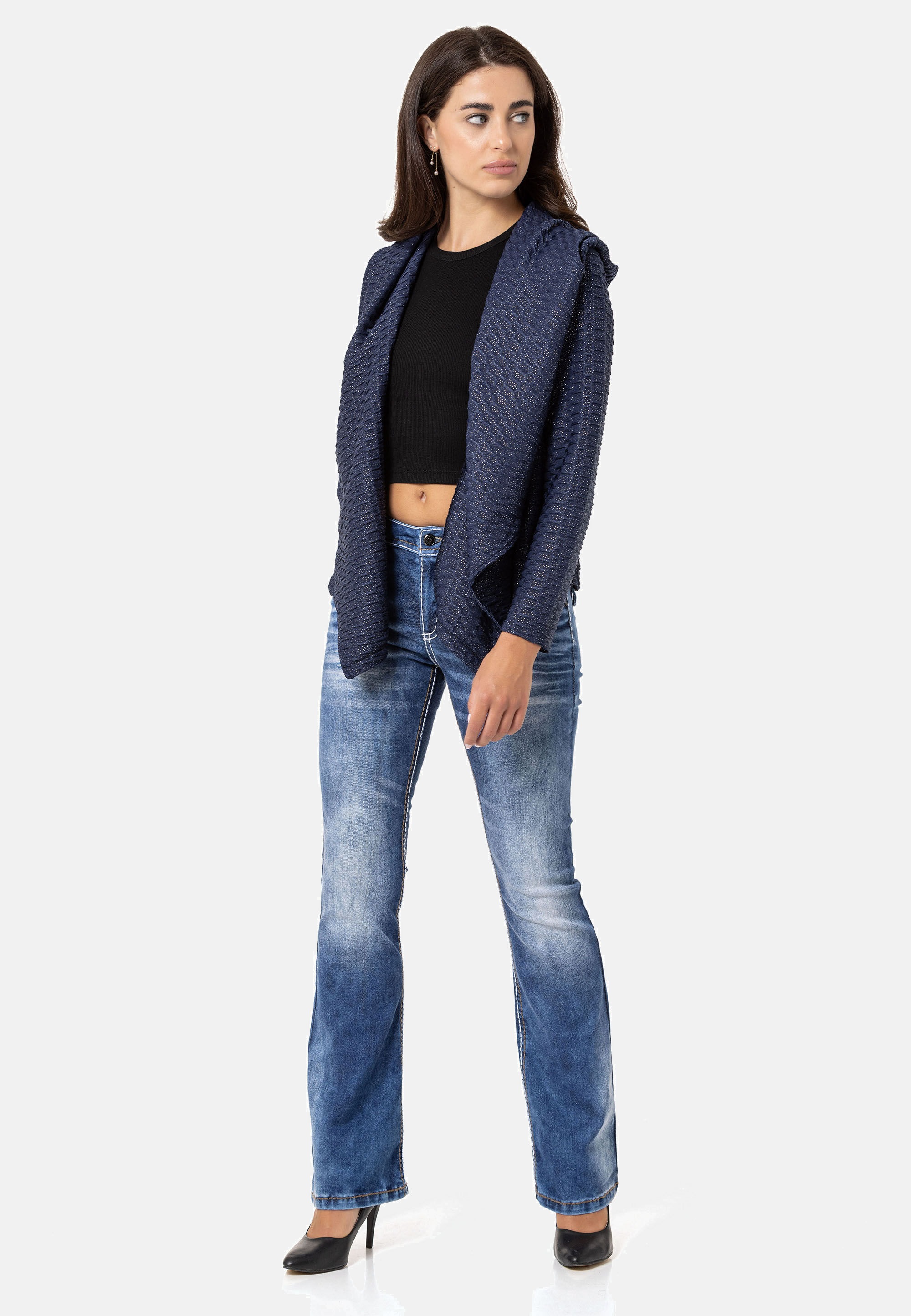 Cipo & Baxx Sweatjacke »Cipo & Baxx Sweatjacke WL360« mit Kapuze
