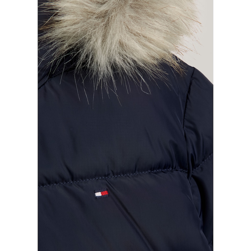 Tommy Hilfiger Daunenjacke »ESSENTIAL DOWN FUR HOOD JACKET«, mit Kapuze