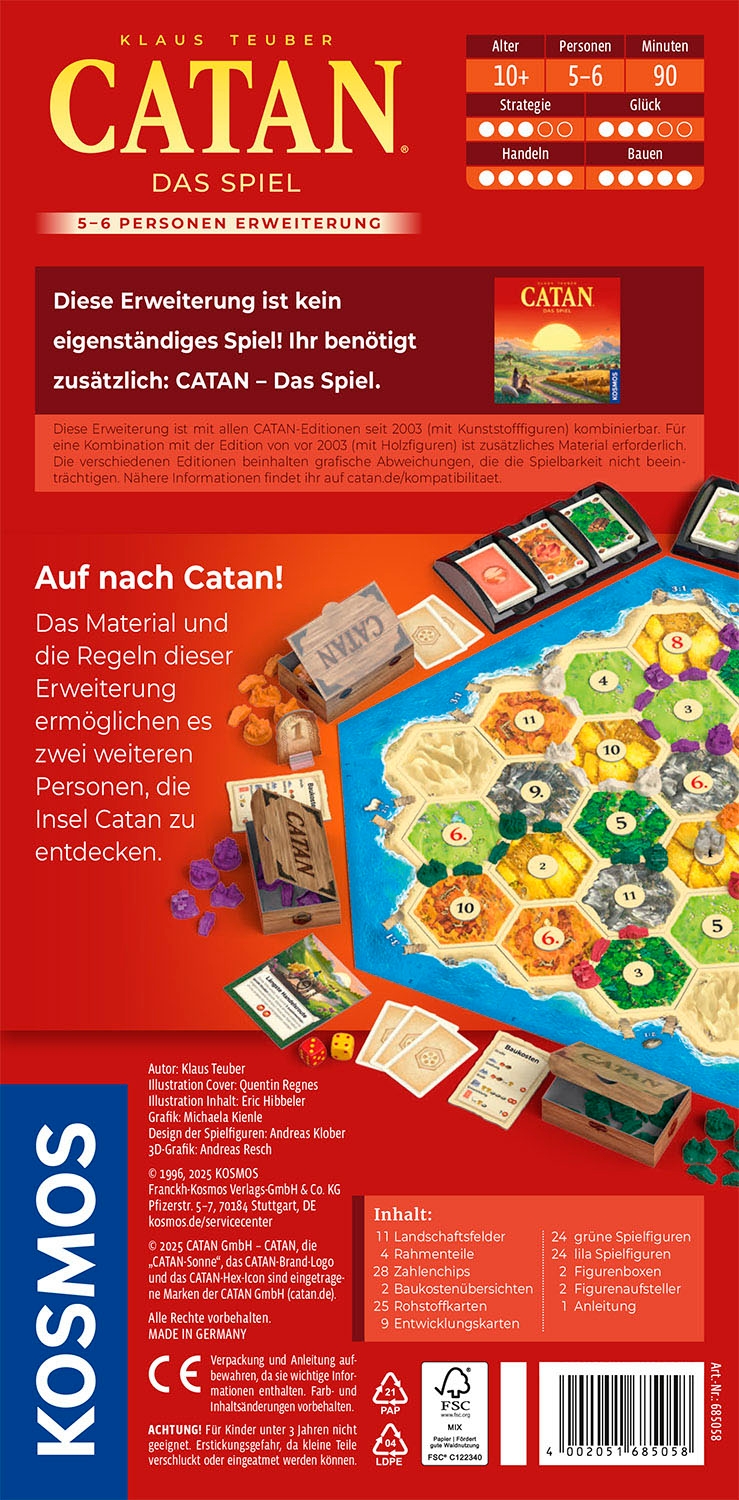 Kosmos Spiel »CATAN Das Spiel 5/6«, Made in Germany