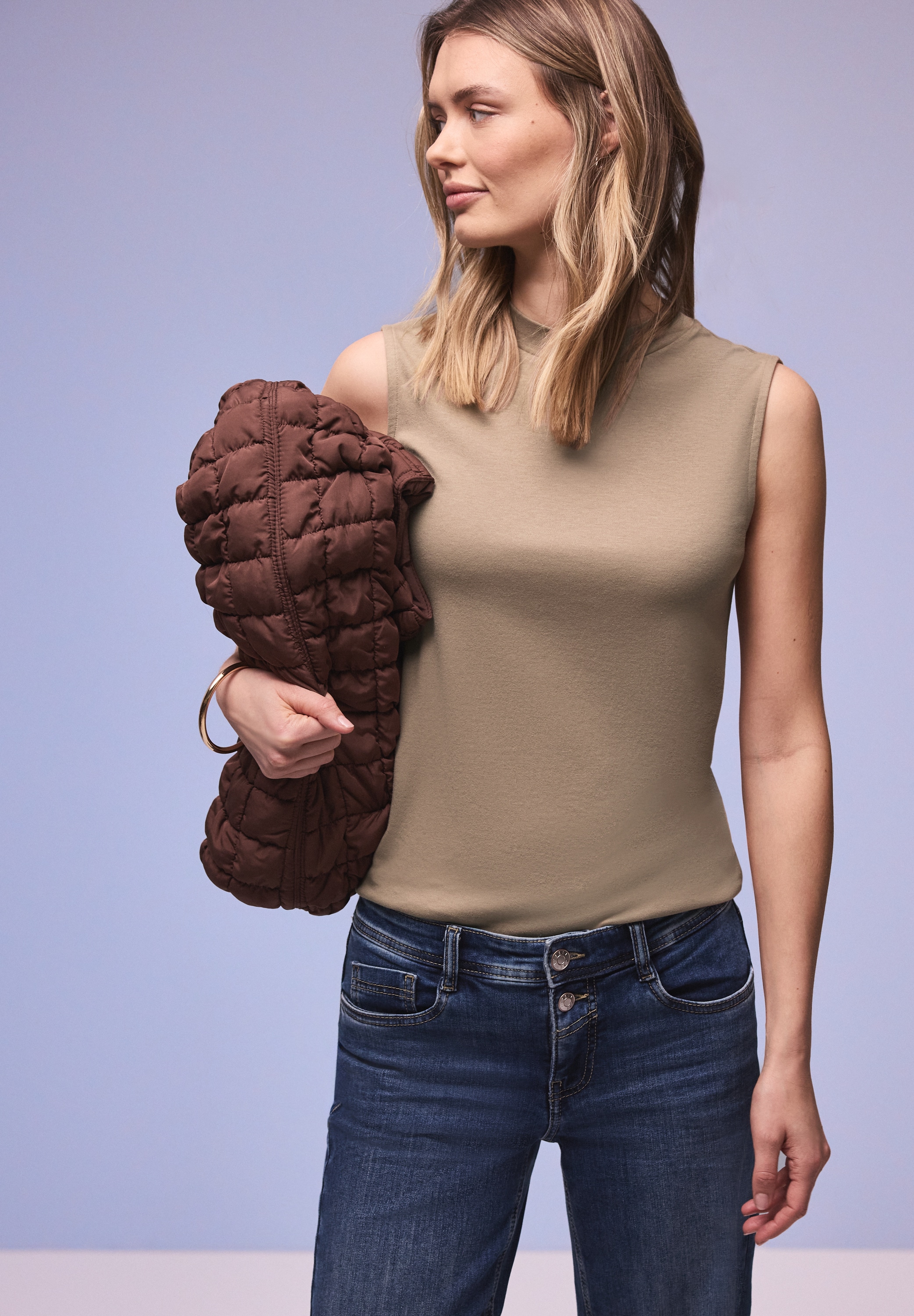 STREET ONE Shirttop mit Turtleneck
