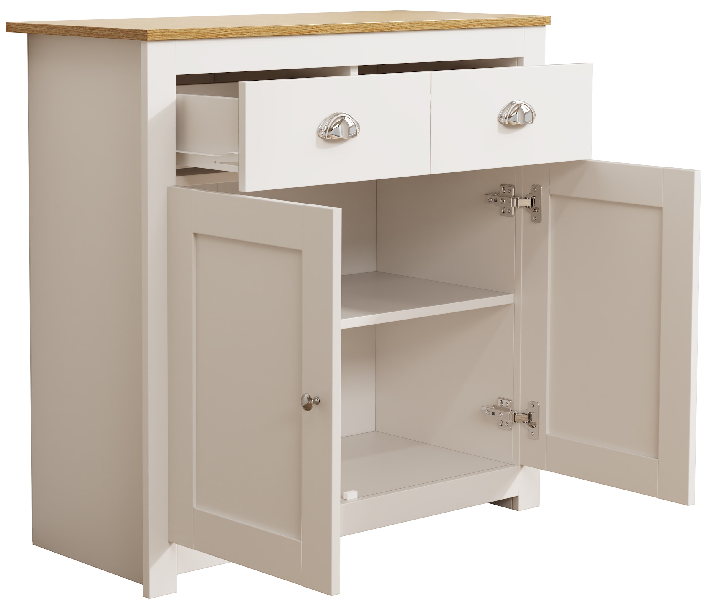 VCM Kommode »Holz Kommode Sideboard Schublade BalusaL« 1 Stk. tlg.