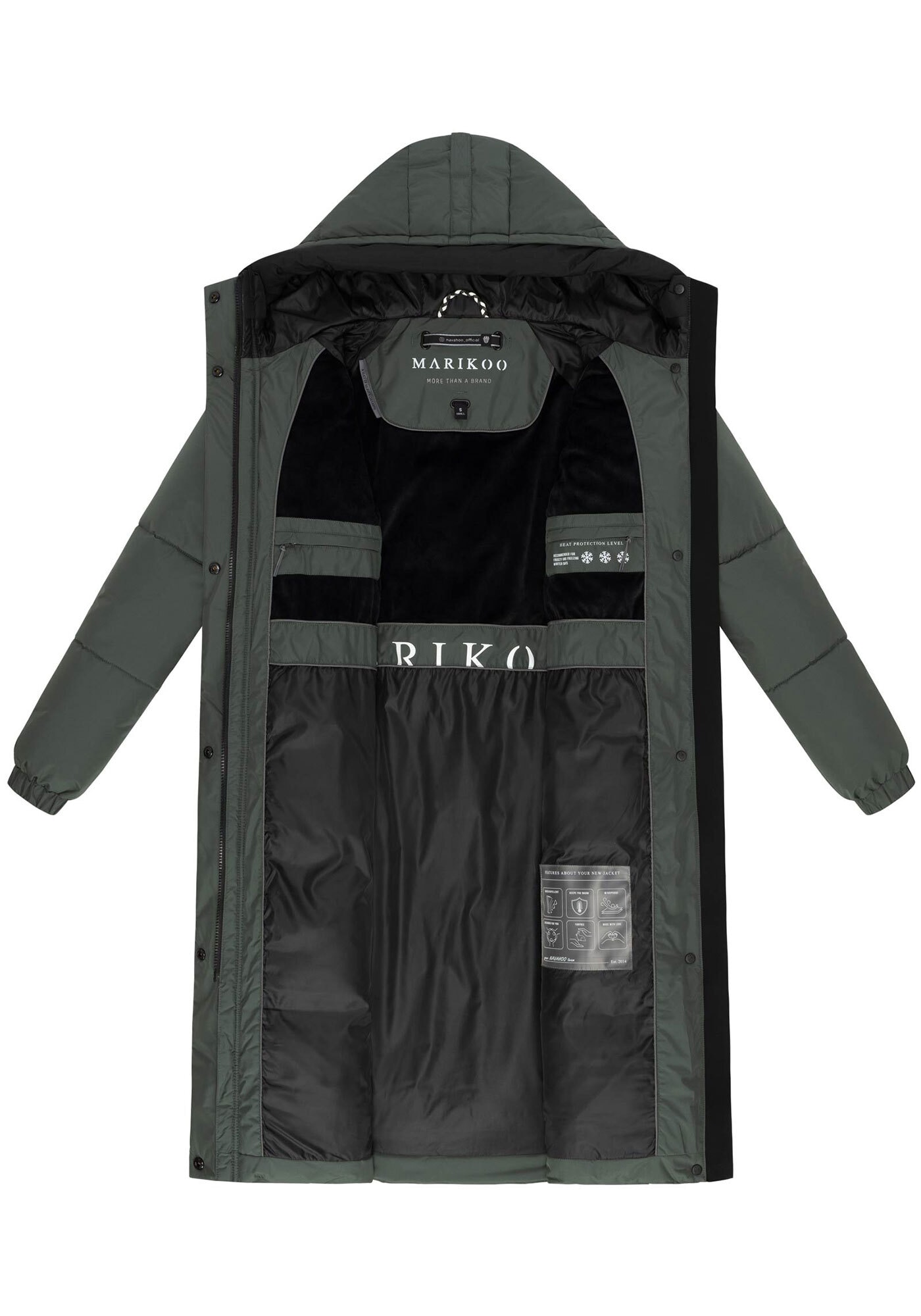 Marikoo Winterjacke »Marikoo Yaskaa Damen Herbst Winter Parka Jacke N112«