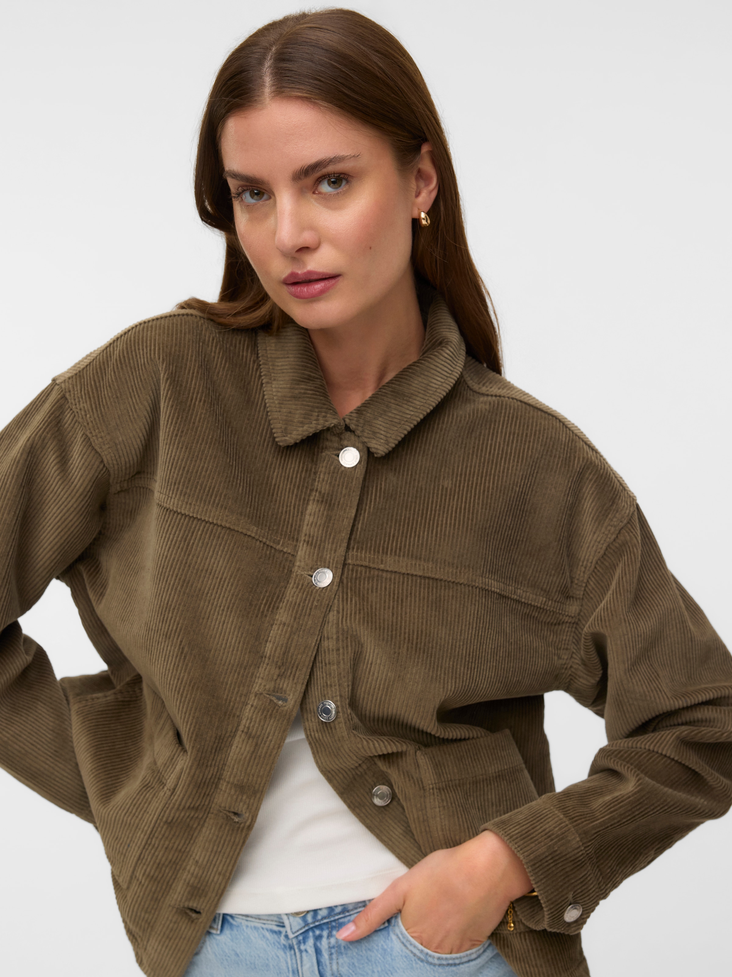 Vero Moda Cordjacke »VMJAMIE LS CORDUROY SHACKET MIX NOOS« Baumwolle