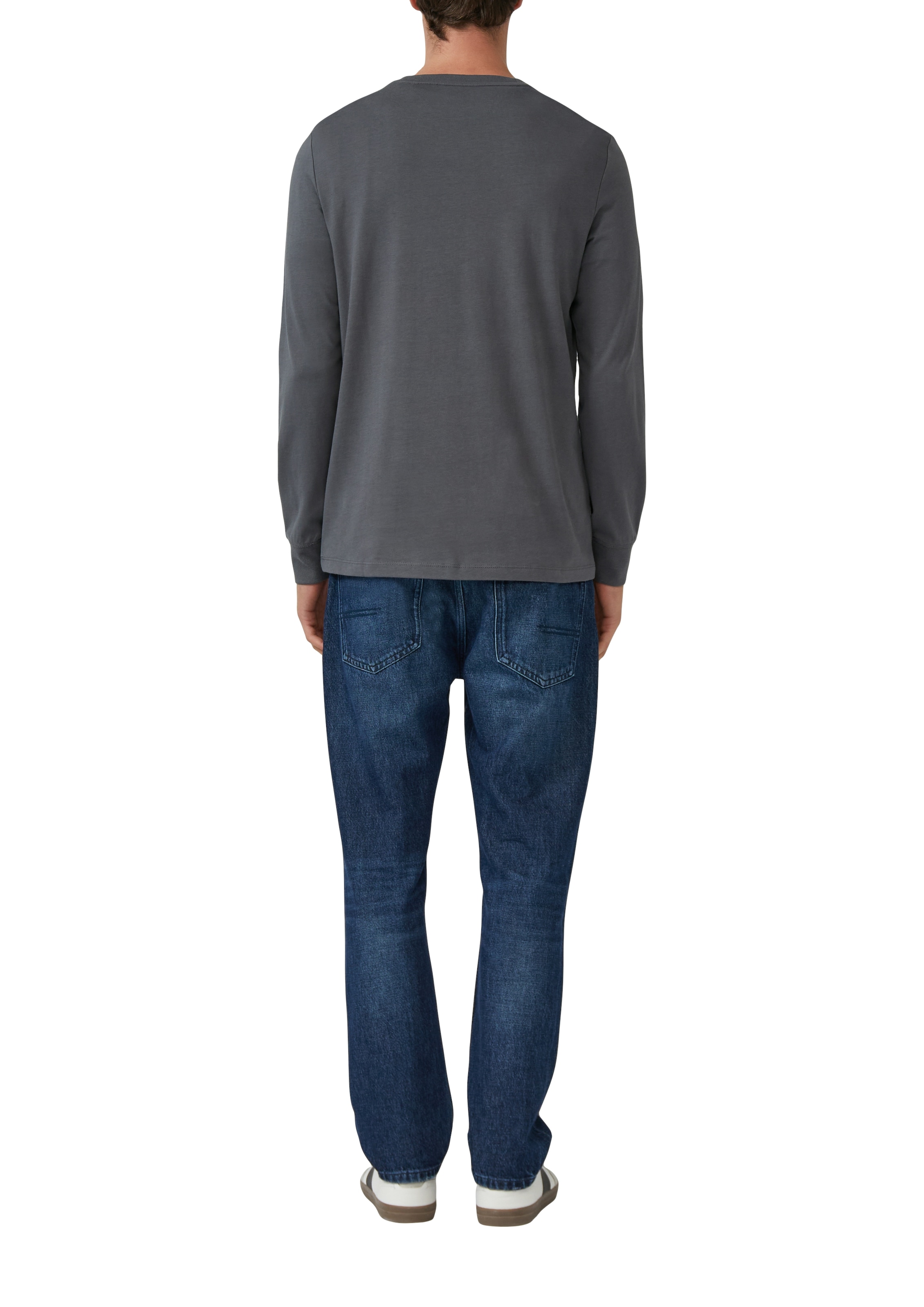 s.Oliver Langarmshirt mit Logo Schriftzug