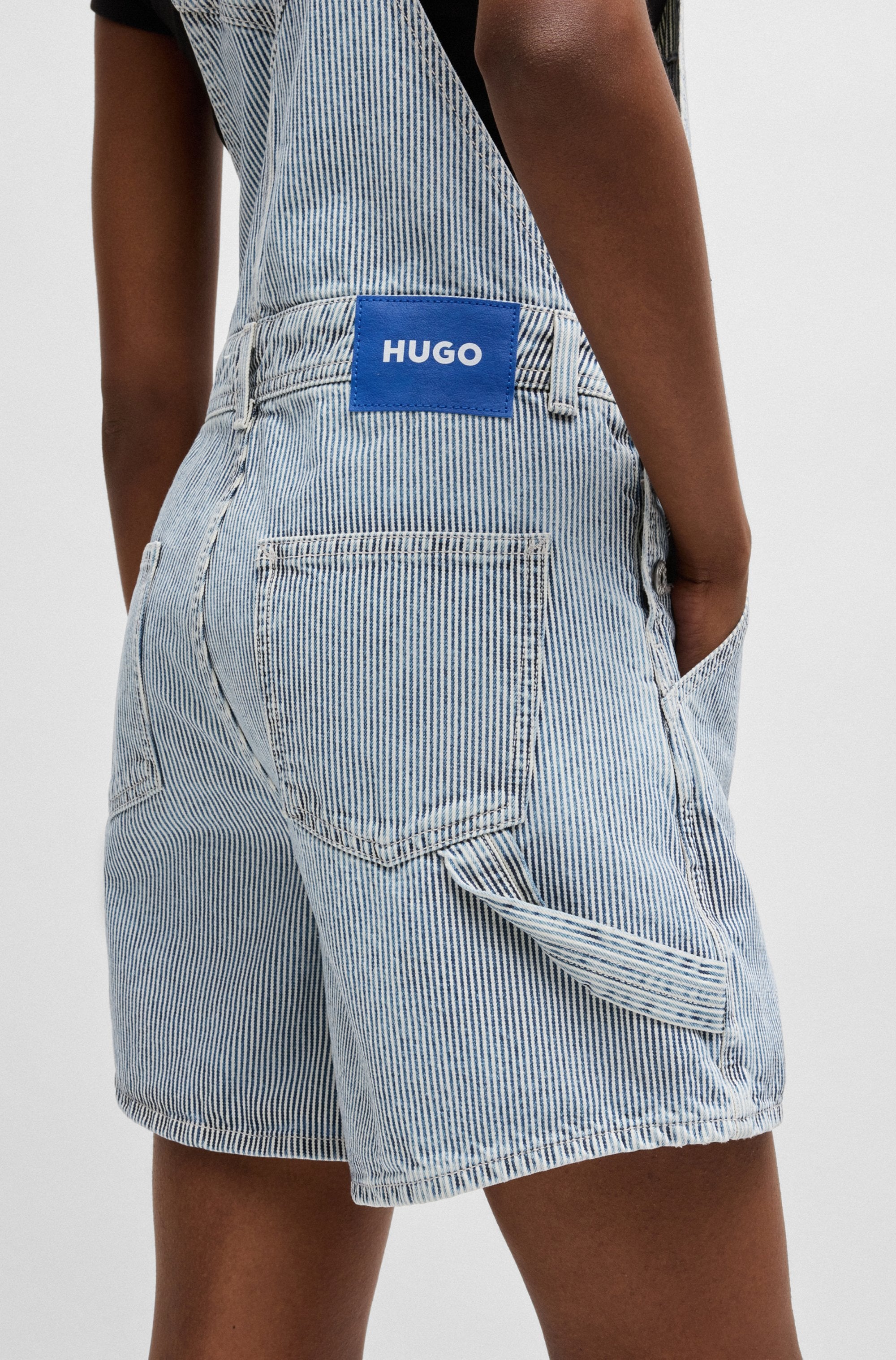 HUGO Blue Latzhose »Gaisha«, mit Loop-Detail