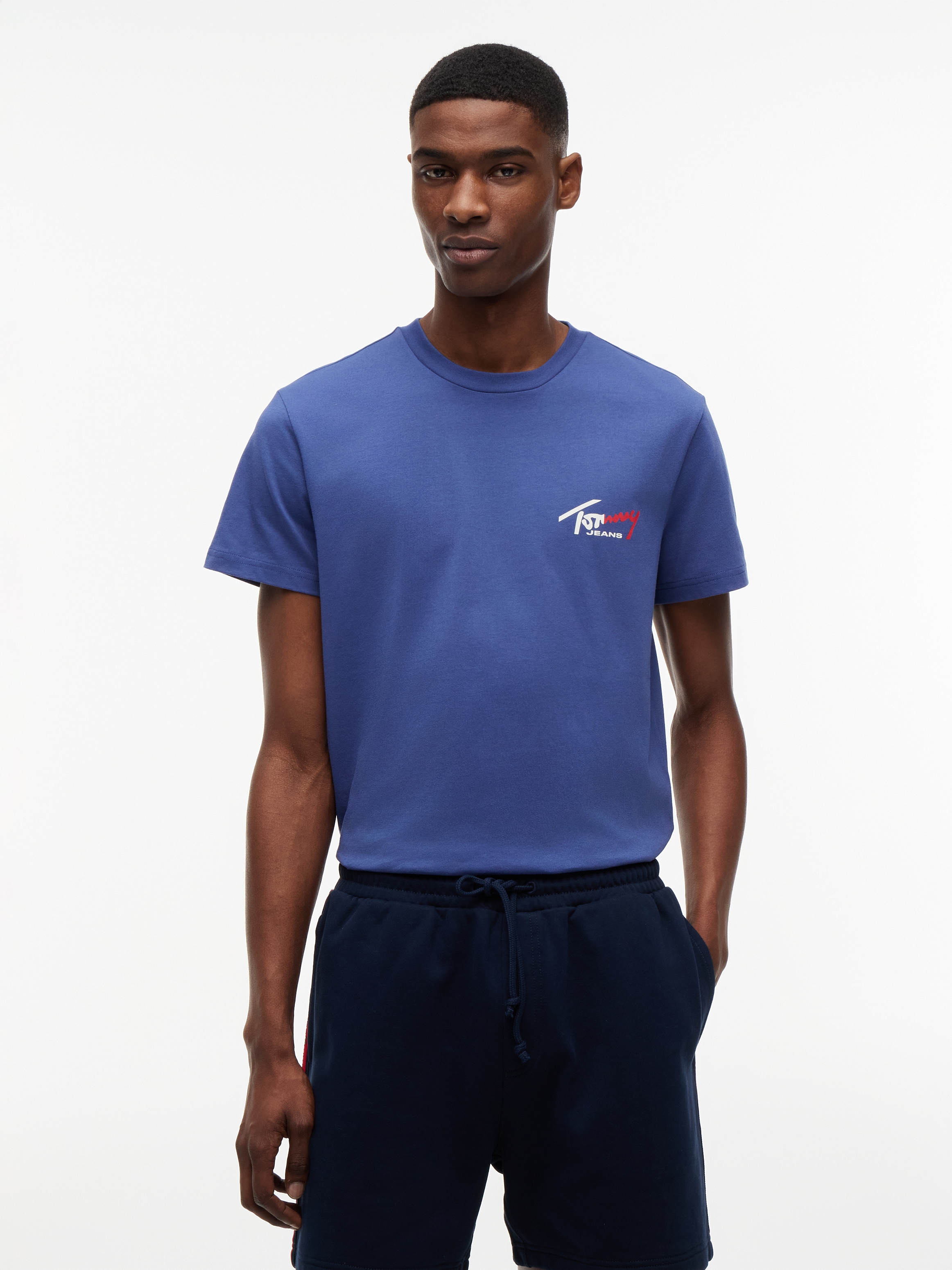 Tommy Jeans T-Shirt »TJM SLIM FIT SIGN CHEST« mit Markenprint