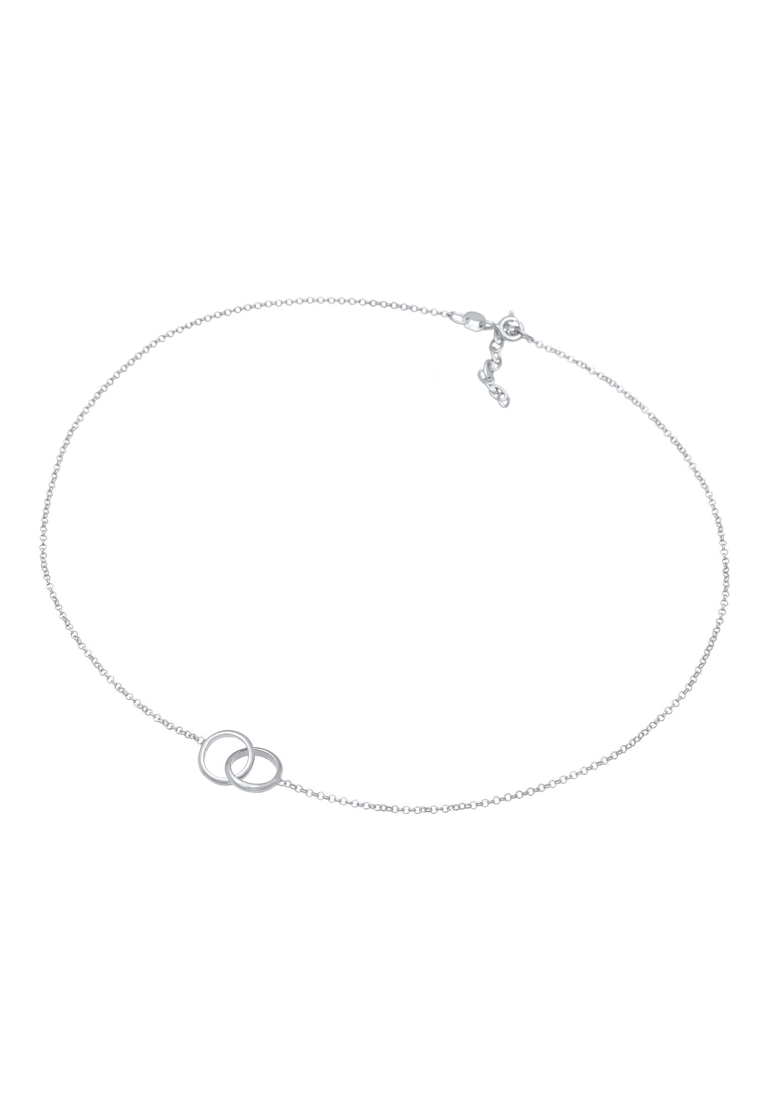 Elli Choker »Halskette Choker Ringe Kreis Minimal Trend 925 Silber«