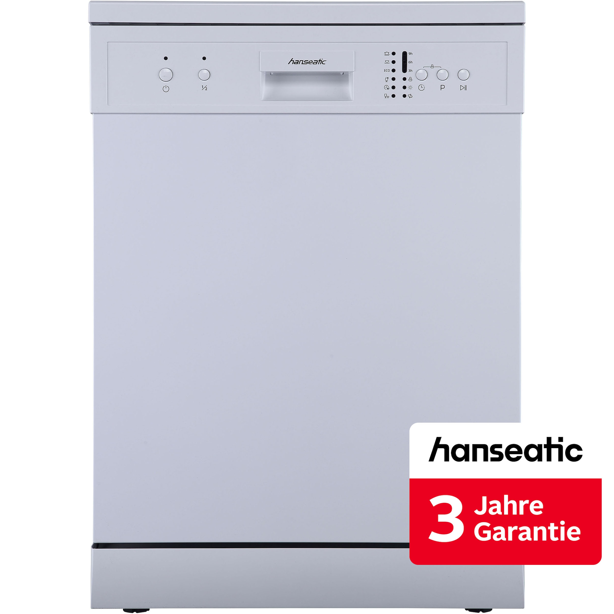 Hanseatic Standgeschirrspüler »HG6085E127635W« 12 Maßgedecke inkl. 3 Jahre Herstellergarantie