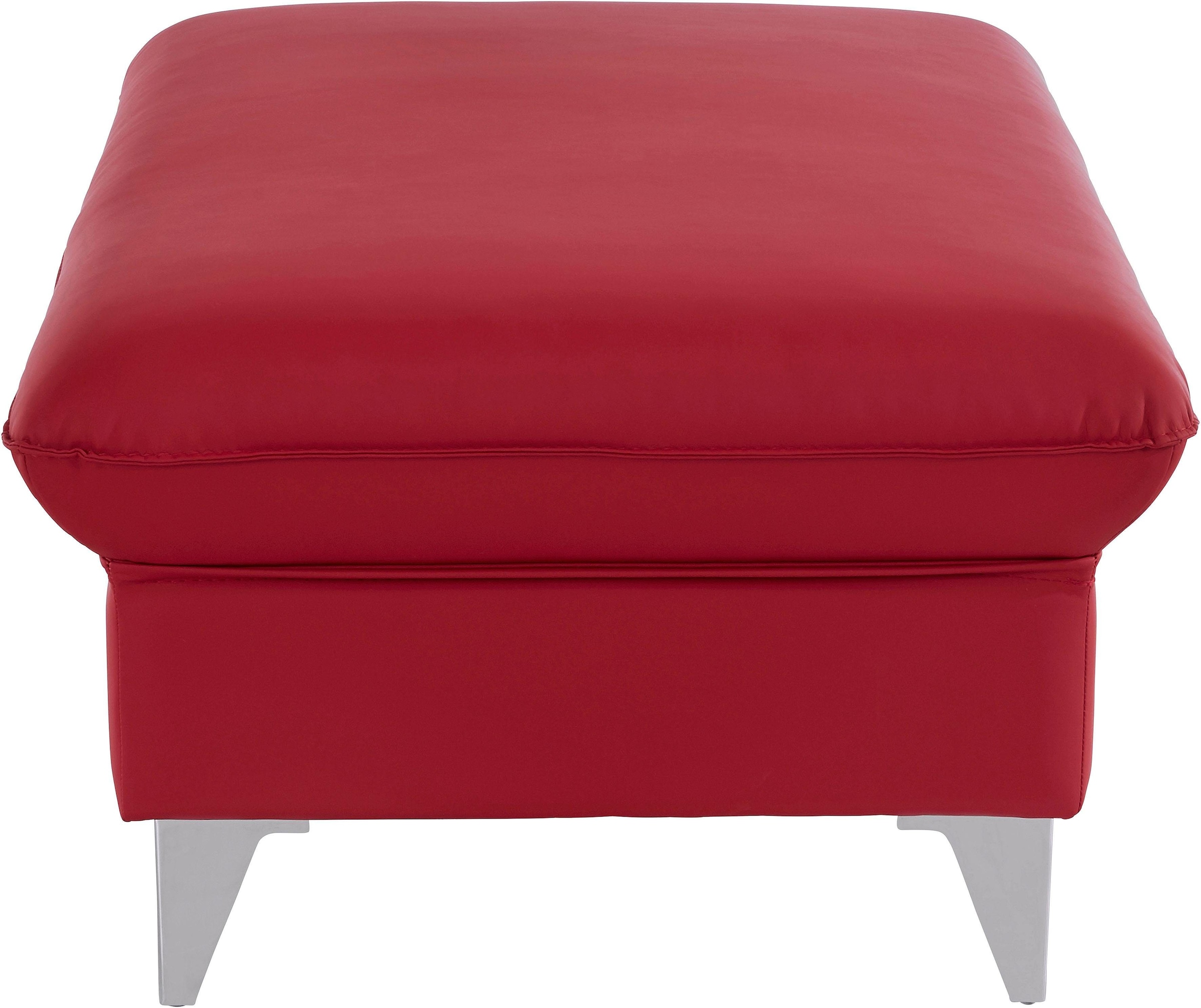 COTTA Polstergarnitur »Caluso L-Form«, Set bestehend aus: Ecksofa mit Kopfteilverstellung & Hocker