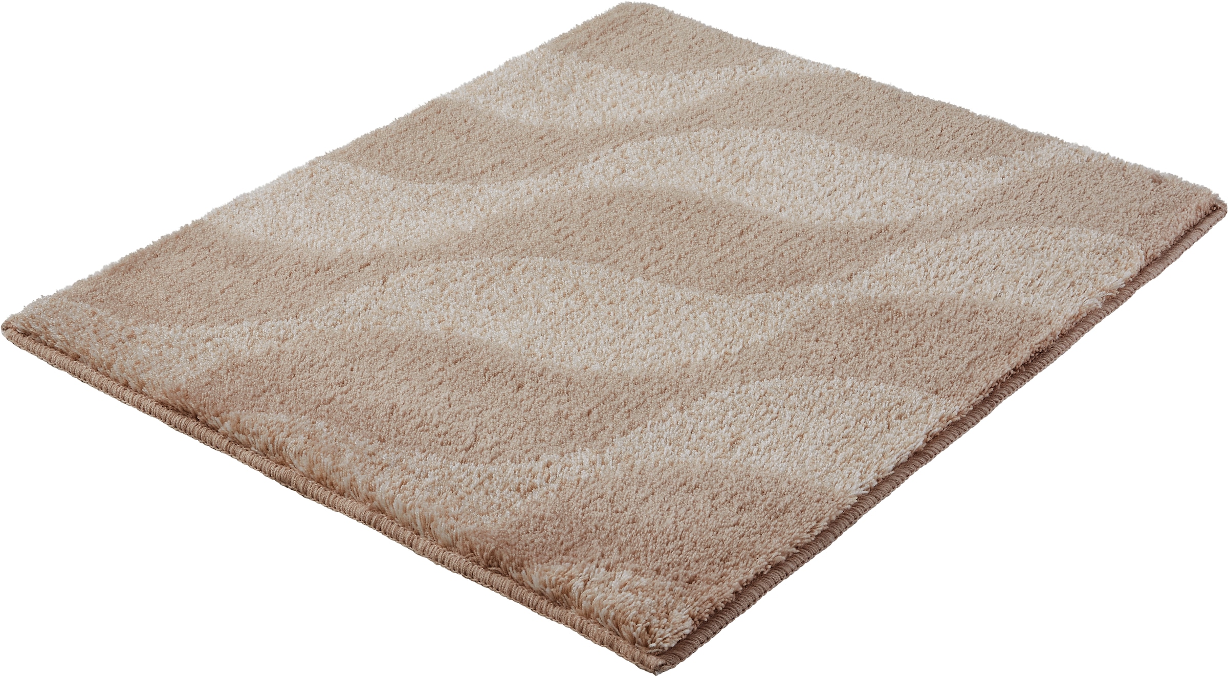 Kleine Wolke, Badematte »»Onda«, Badvorleger, Badezimmer Teppich« Höhe 15 mm rutschhemmend beschichtet fußbodenheizungsgeeignet Badteppich, modernes 