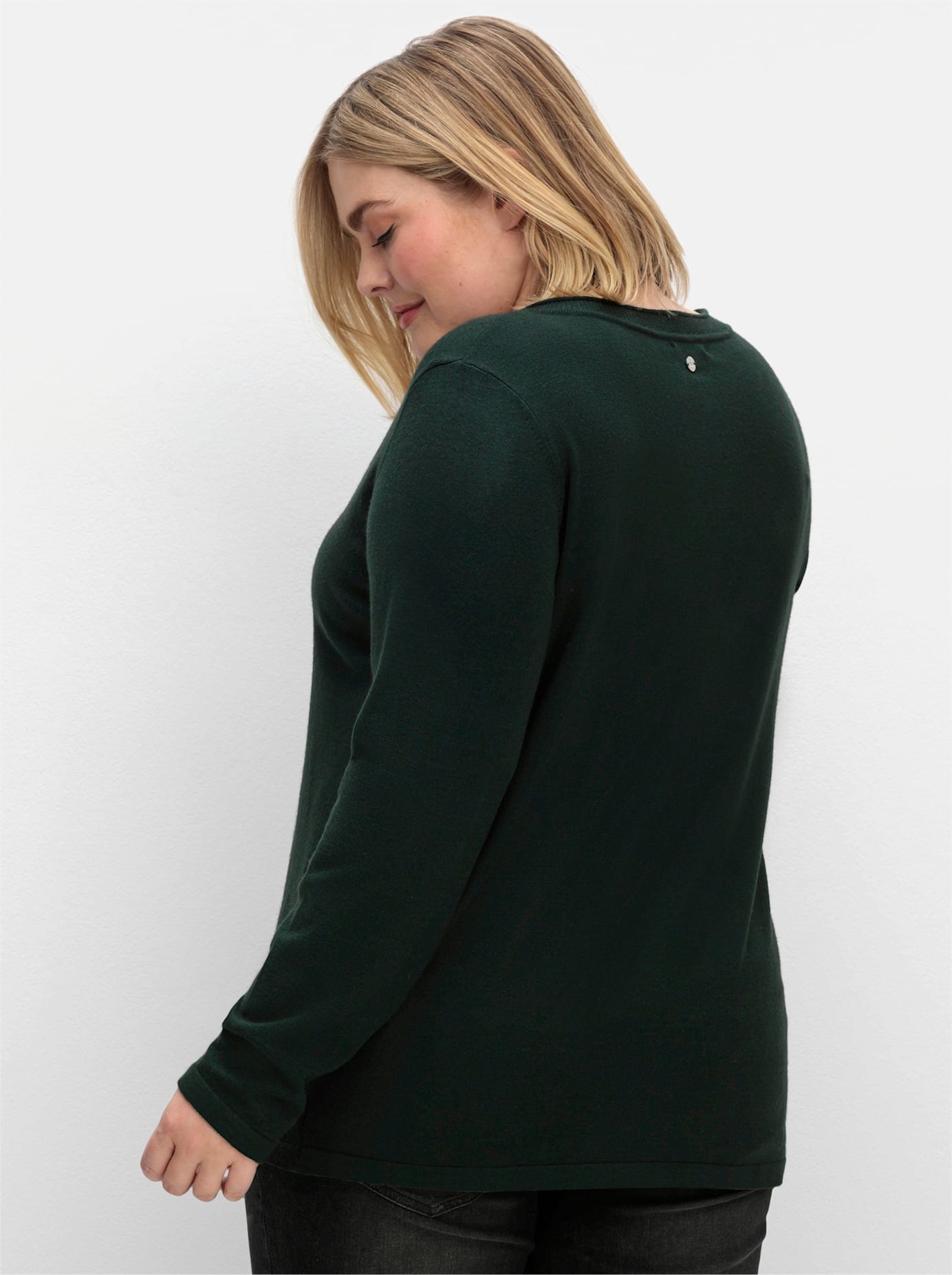 Sheego V-Ausschnitt-Pullover »V-Ausschnitt-Pullover«