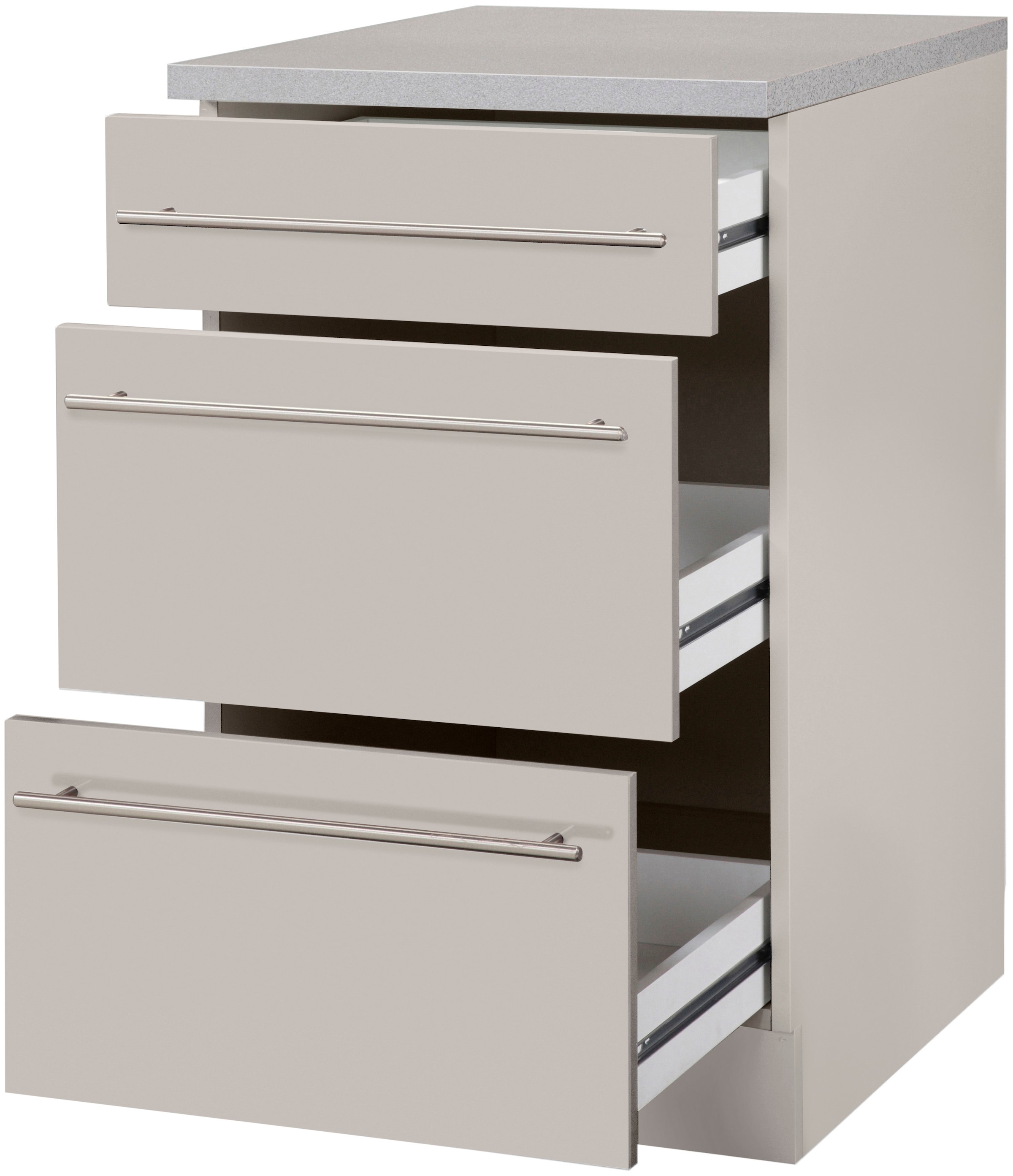 wiho Küchen Unterschrank »Chicago« 50 cm breit mit 2 Auszügen