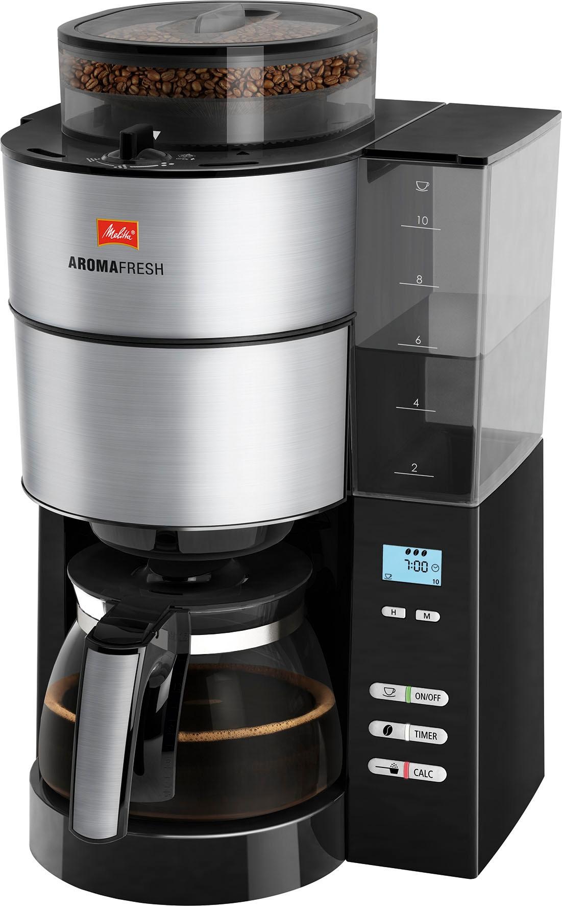 Melitta Kaffeemaschine mit Mahlwerk »AromaFresh 1021-01«, Papierfilter, 1x4