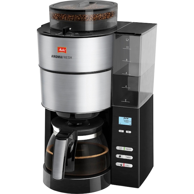 Melitta Kaffeemaschine mit Mahlwerk »AromaFresh 1021-01«, Papierfilter, 1x4  mit 3 Jahren XXL Garantie