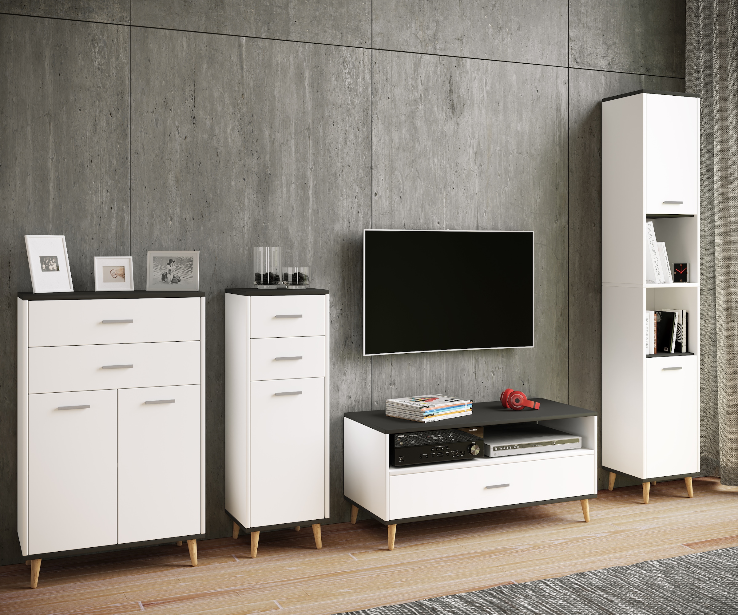 VCM Kommode »Holz Kommode Dielenmöbel Sideboard Anrichte Lindas«