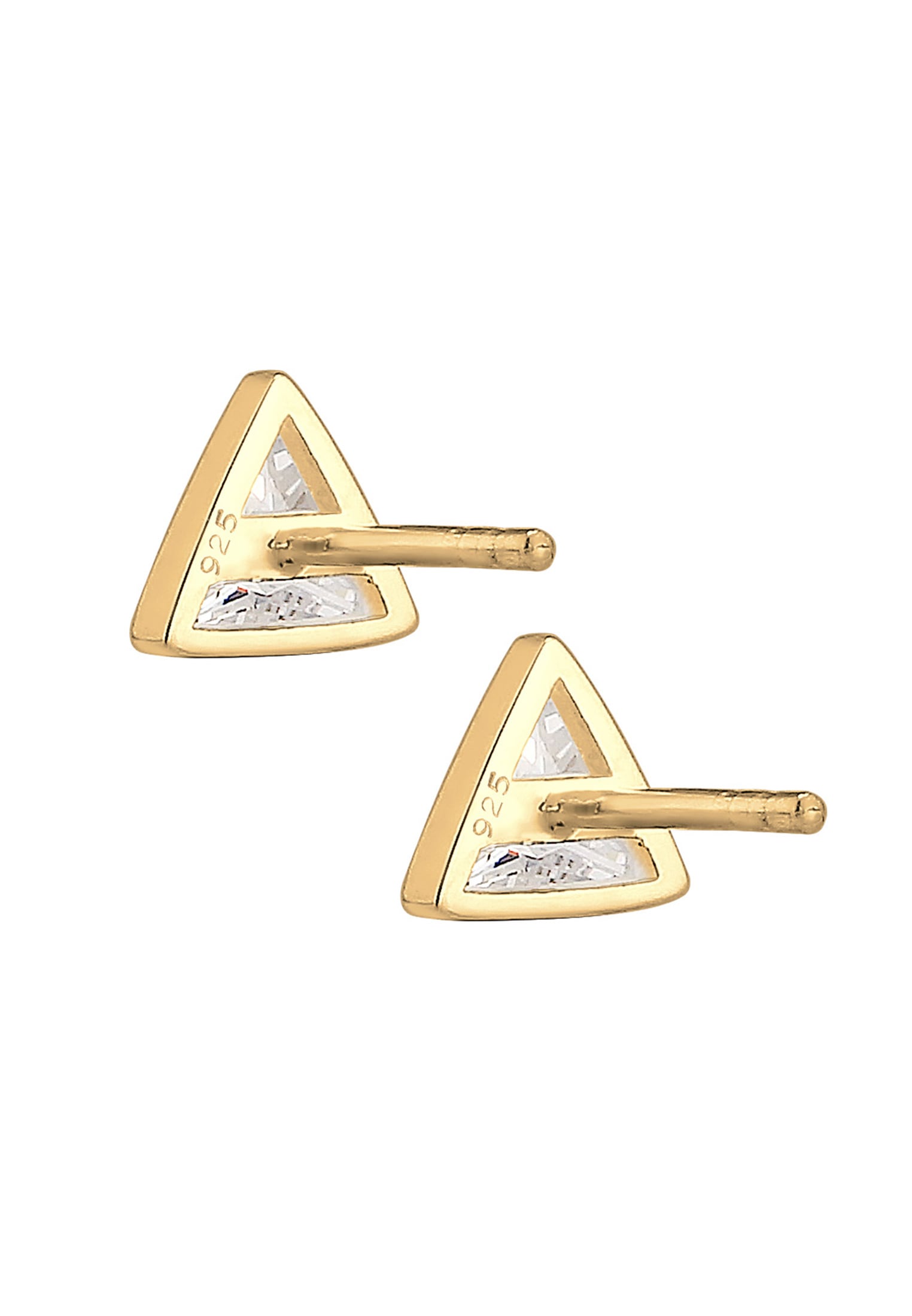 Elli Paar Ohrstecker »Ohrringe Stecker Dreieck Triangle Geo Zirkonia 925 Silber«