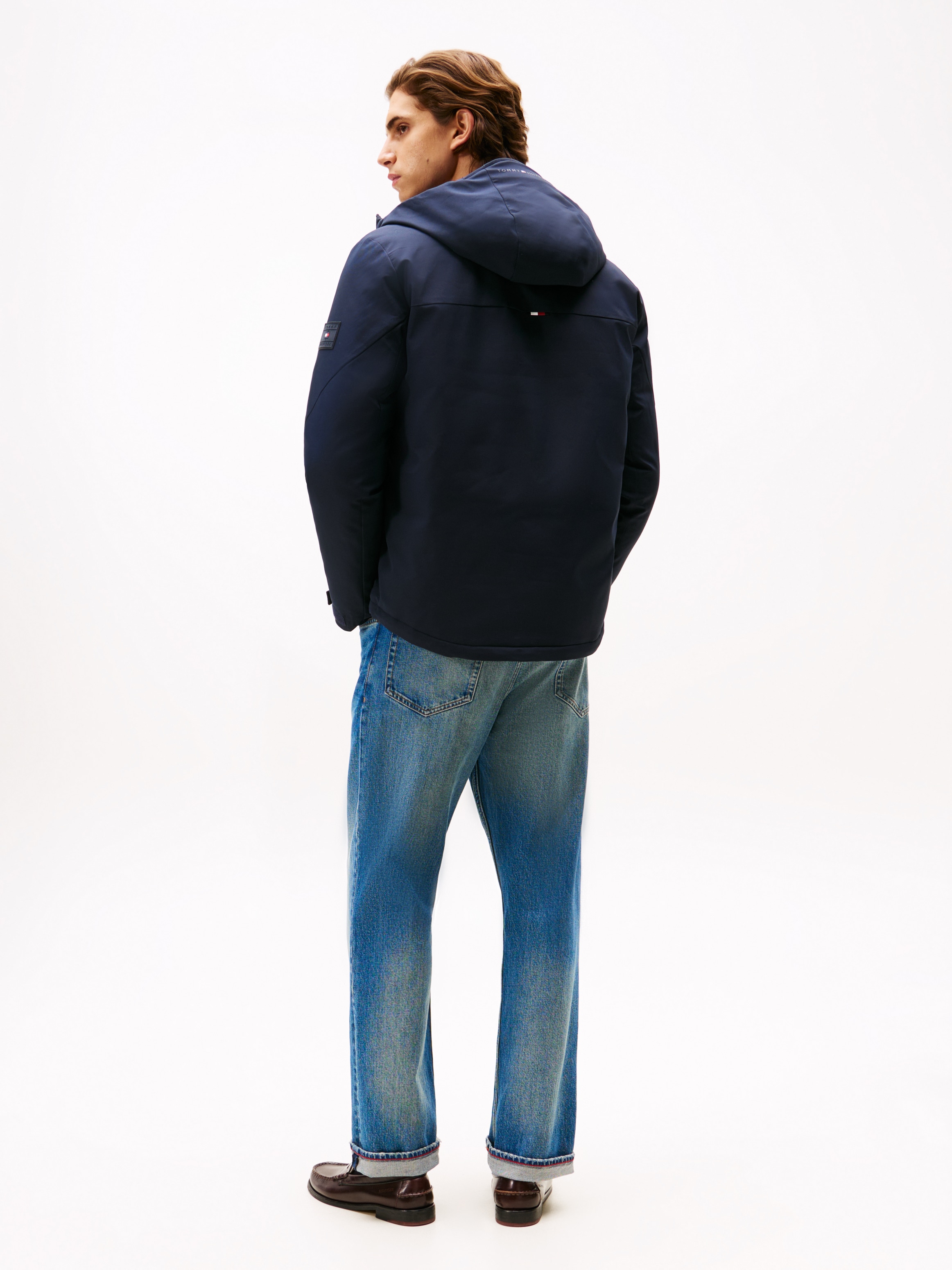 Tommy Hilfiger Funktionsjacke »TECH HOODED SHORT PADDED JACKET« mit Kapuze Winterjacke, Outdoorjacke wasserabweisend