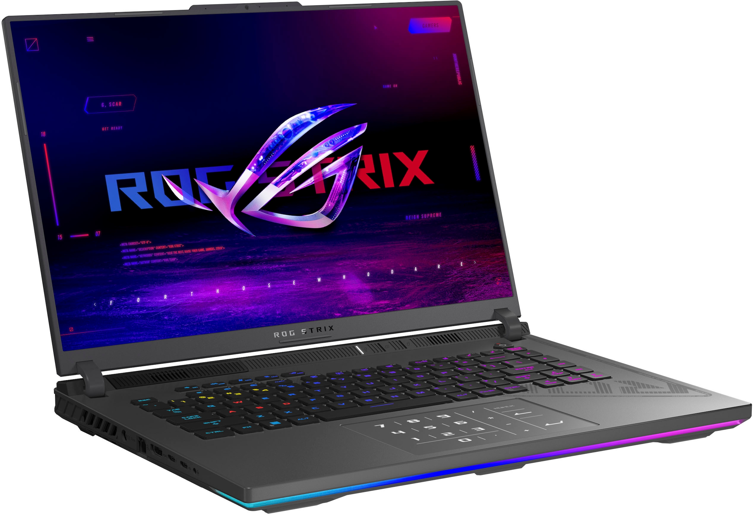 Asus Gaming-Notebook »ASUS ROG Strix G16 Laptop, IPS Display, 16 GB RAM, Windows 11 Home,«, 40,6 cm, / 16 Zoll, Intel, Core i7, GeForce RTX 4050, 1000 GB SSD