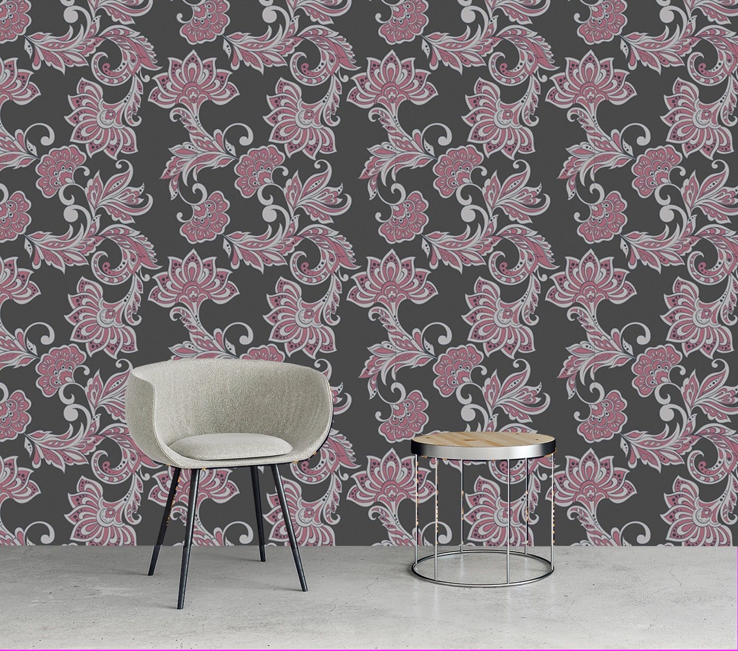 queence Vinyltapete »Shayne« Motiv | bedruckt | botanisch | floral | gemustert | natürlich glatt 90x250cm, selbstklebend, kinderleichte Anbringung, , Sticker