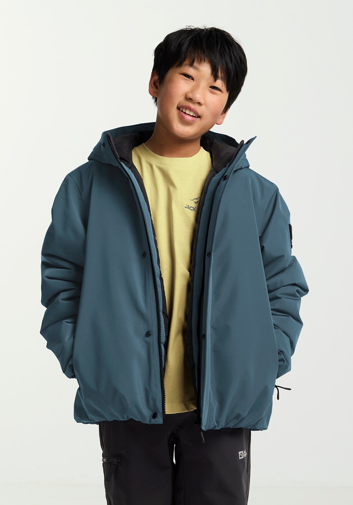 Jack Wolfskin Outdoorjacke »TEEN INS JACKET K« mit Kapuze