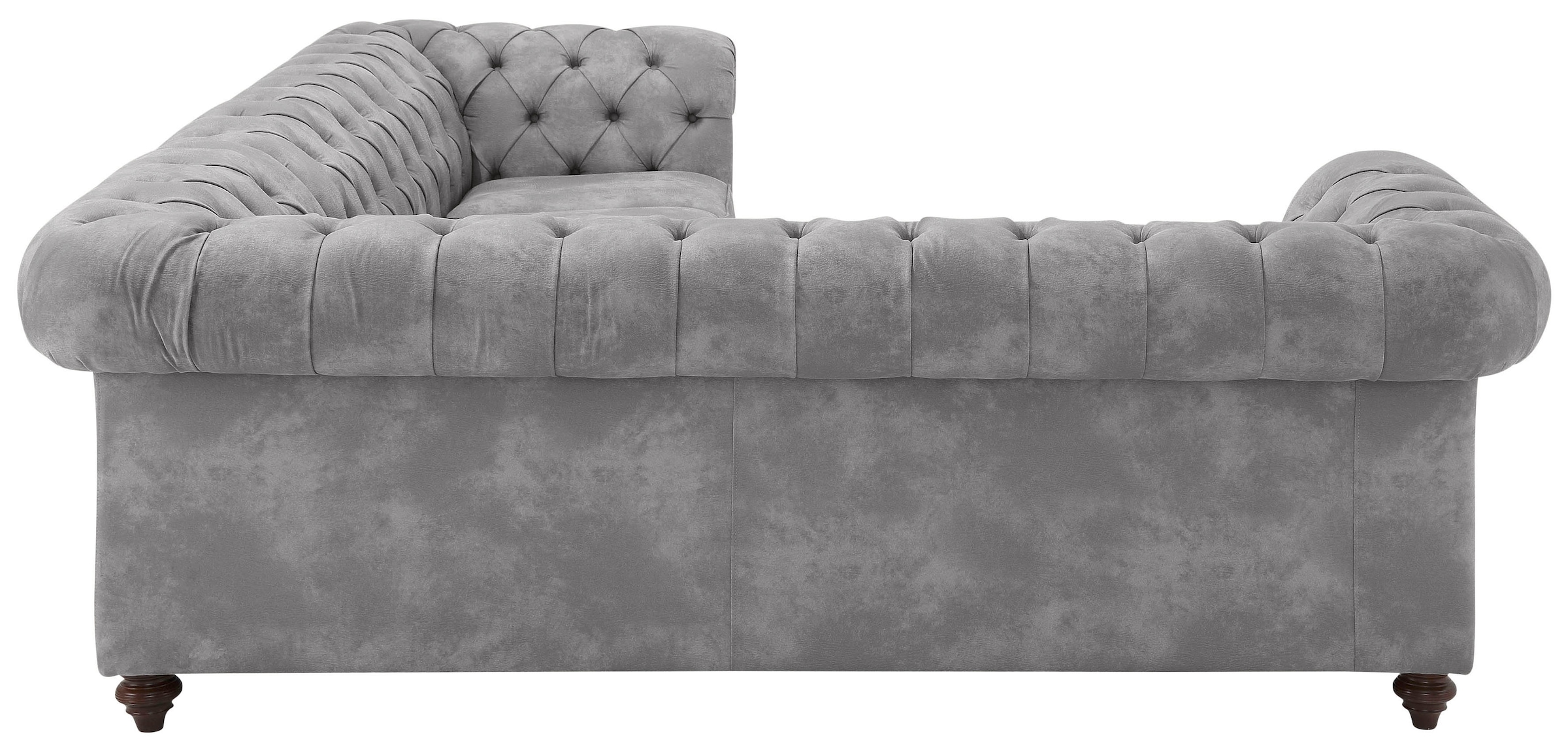 Home affaire Chesterfield-Sofa »Chesterfield Ecksofa, auch in Leder L-Form«, hochwertige Knopfheftung, langer Schenkel links oder rechts wählbar