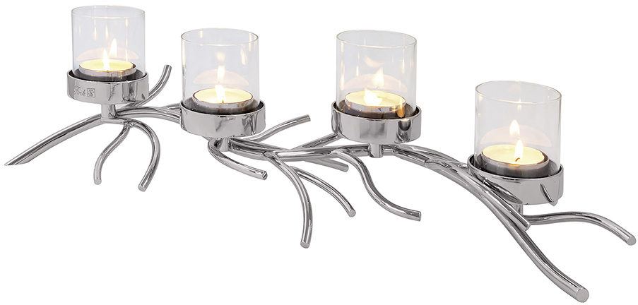Fink Kerzenleuchter »PAREO, Adventsleuchter aus Metall«, bequem Elementen kaufen rotierenden mit