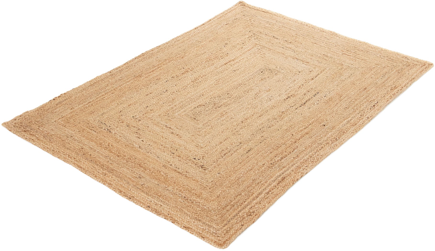 carpetfine Teppich »Nele Juteteppich Naturfaser«, rechteckig, 6 mm Höhe, geflochtener Wendeteppich aus 100% Jute, quadratisch und als Läufer