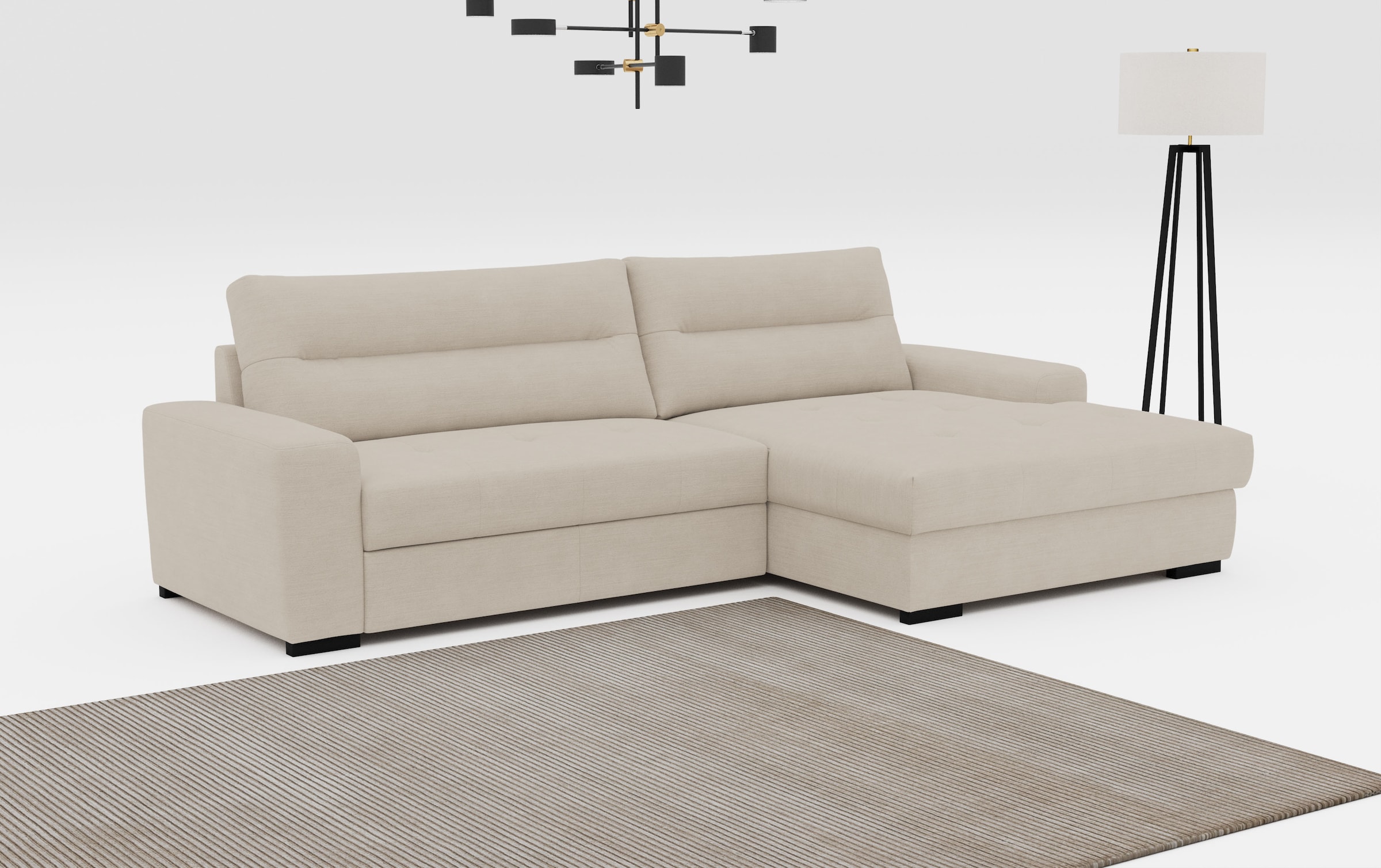COTTA Ecksofa »Cappa L-Form«, wahlweise mit Bettfunktion und Bettkasten