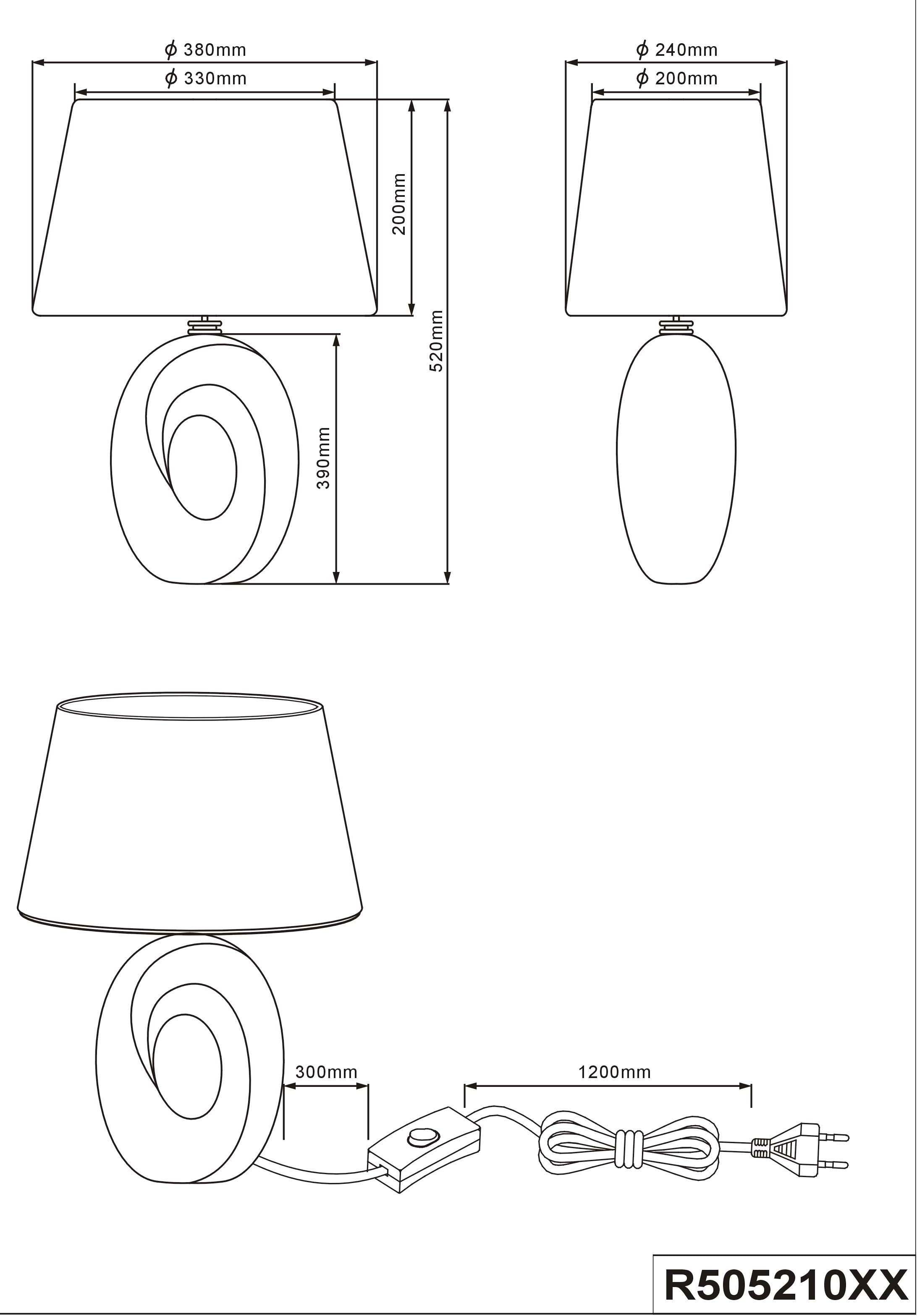 TRIO Leuchten Schreibtischlampe golfarbig, 3 flammig-flammig, »Taba«, kaufen | Jahren 1 Garantie Nachttischlampe, mit Stoffschirm Tischlampe schwarz/gold in XXL online