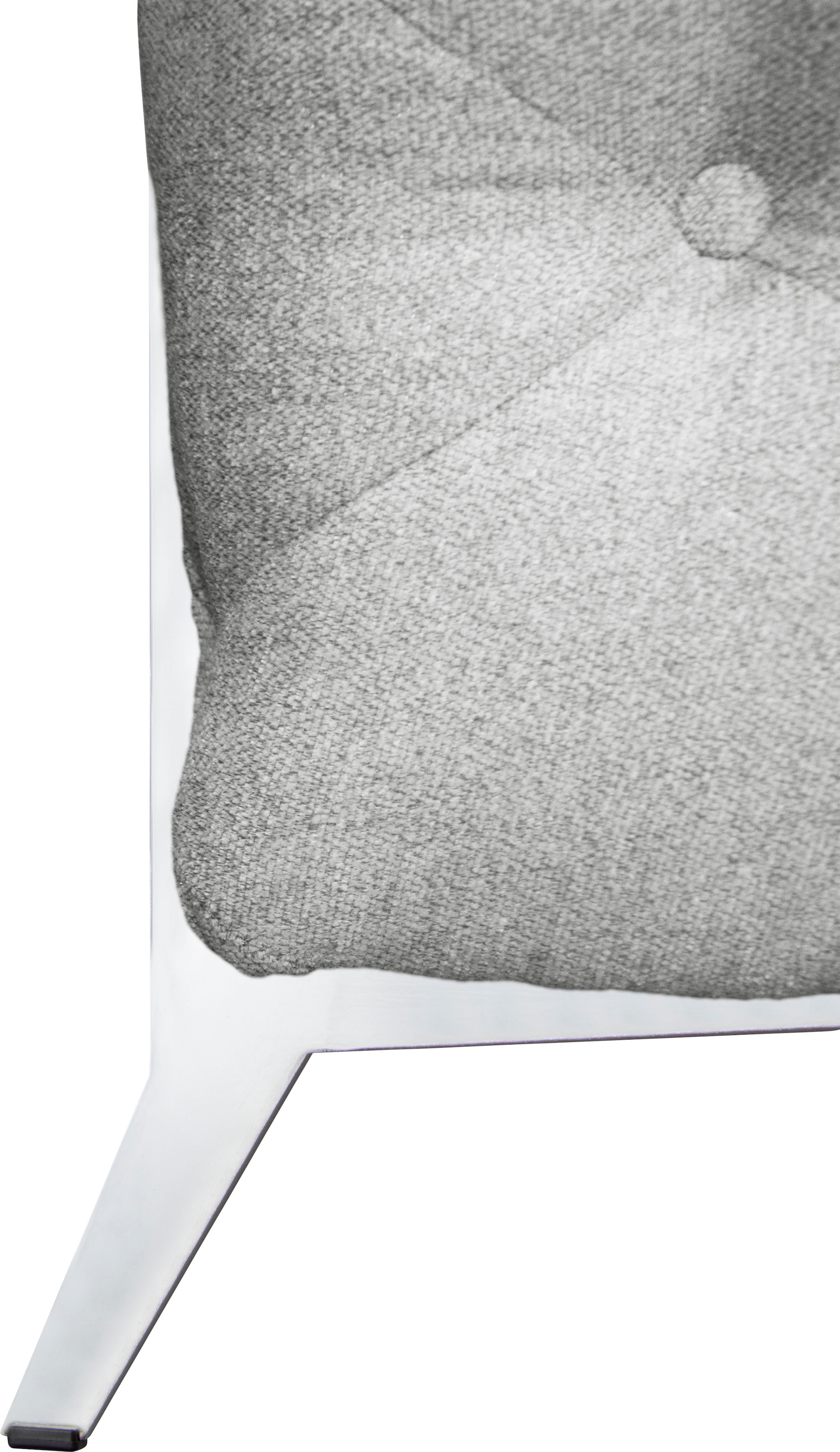 Leonique Chesterfield-Sofa »Amaury L-Form«, moderne Chersterfield-Optik, Breite 262 cm, Fußfarbe wählbar