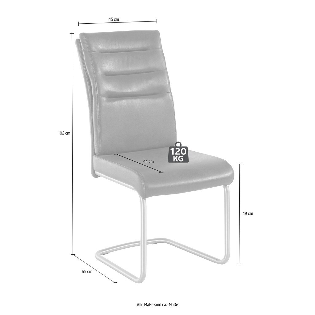 HELA Esszimmerstuhl »Paula Freischwinger«, (Set), 4 St., Microfaser