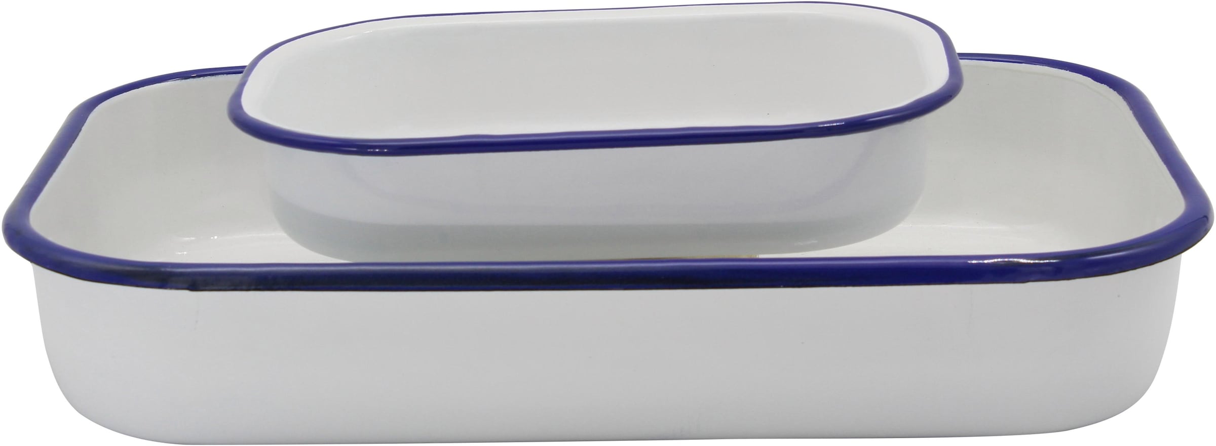 Krüger Auflaufform »Husum«, Stahl-Emaille, (2 St.), Inhalt 1 und 4 Liter