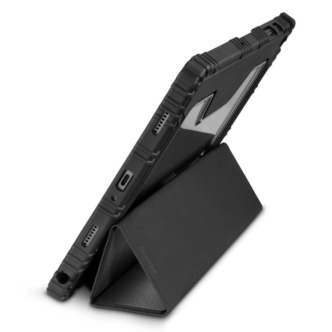 Hama Tablet-Hülle »Outdoor-Tablet-Hülle für Samsung Galaxy Tab A11+/A9+ 11", schwarz« Samsung Galaxy Tab A11+ | Tablet Stoßfest, Kantenschutz, Stiftfach, Standfunktion, Magnetverschluss