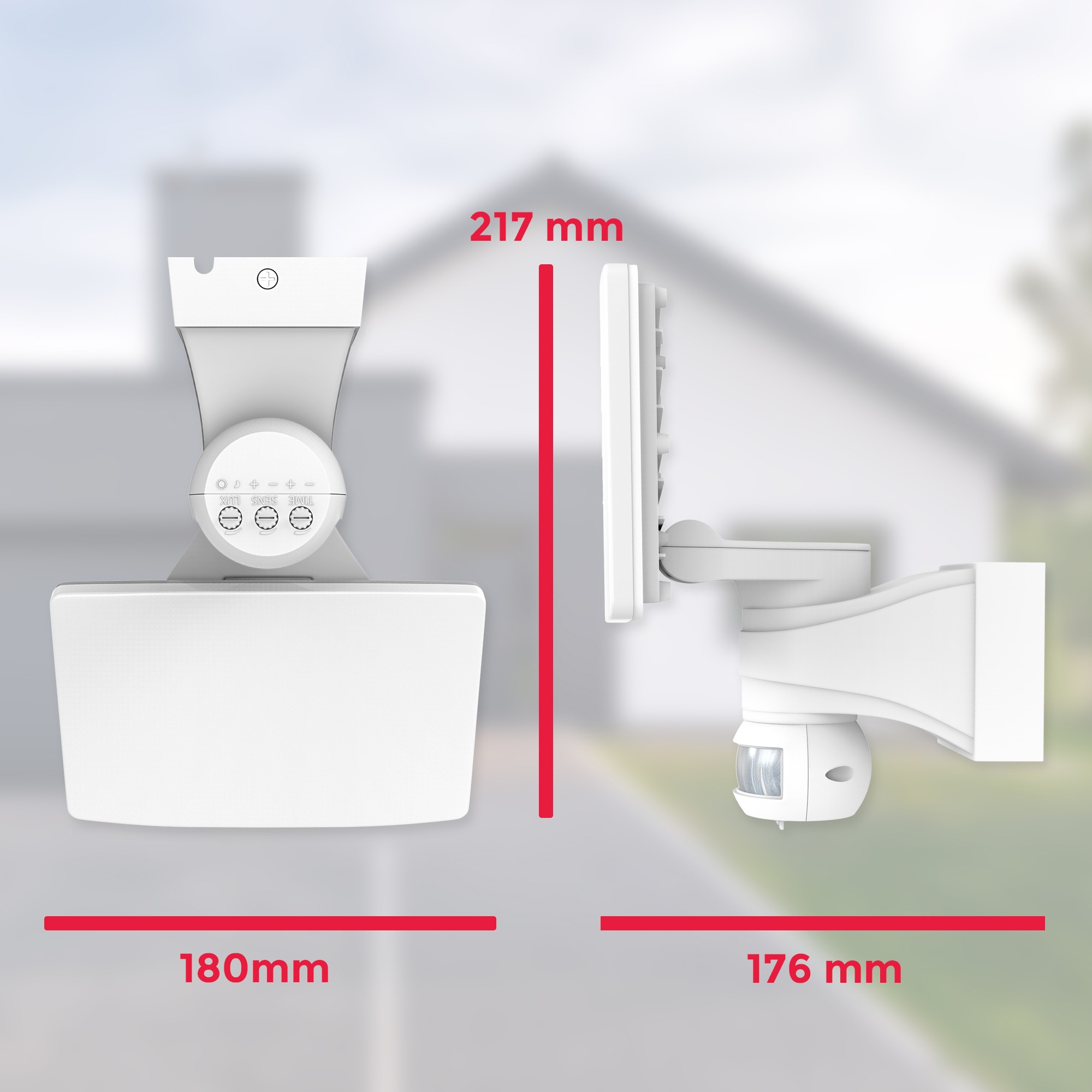 B.K.Licht LED weiß online kaufen Wandlampe, Außen-Wandleuchte, 2300 Garantie | flammig-flammig, 20W 1 Außenstrahler, Lumen, IP44, Jahren mit Bewegungsmelder, 3 XXL