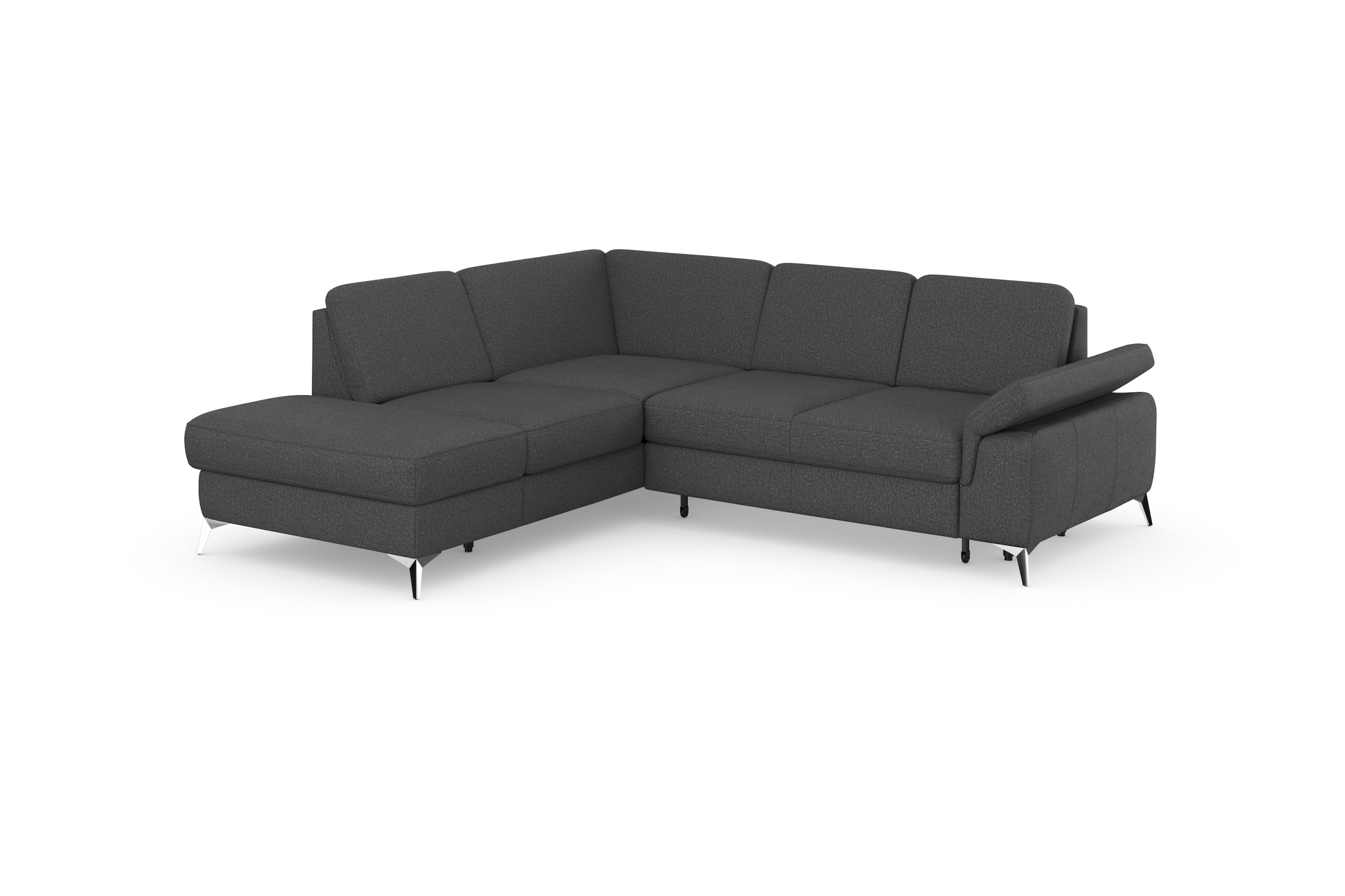 sit&more Ecksofa »Padua L-Form«, inklusive Sitztiefenverstellung, Armteilfunktion und Federkern