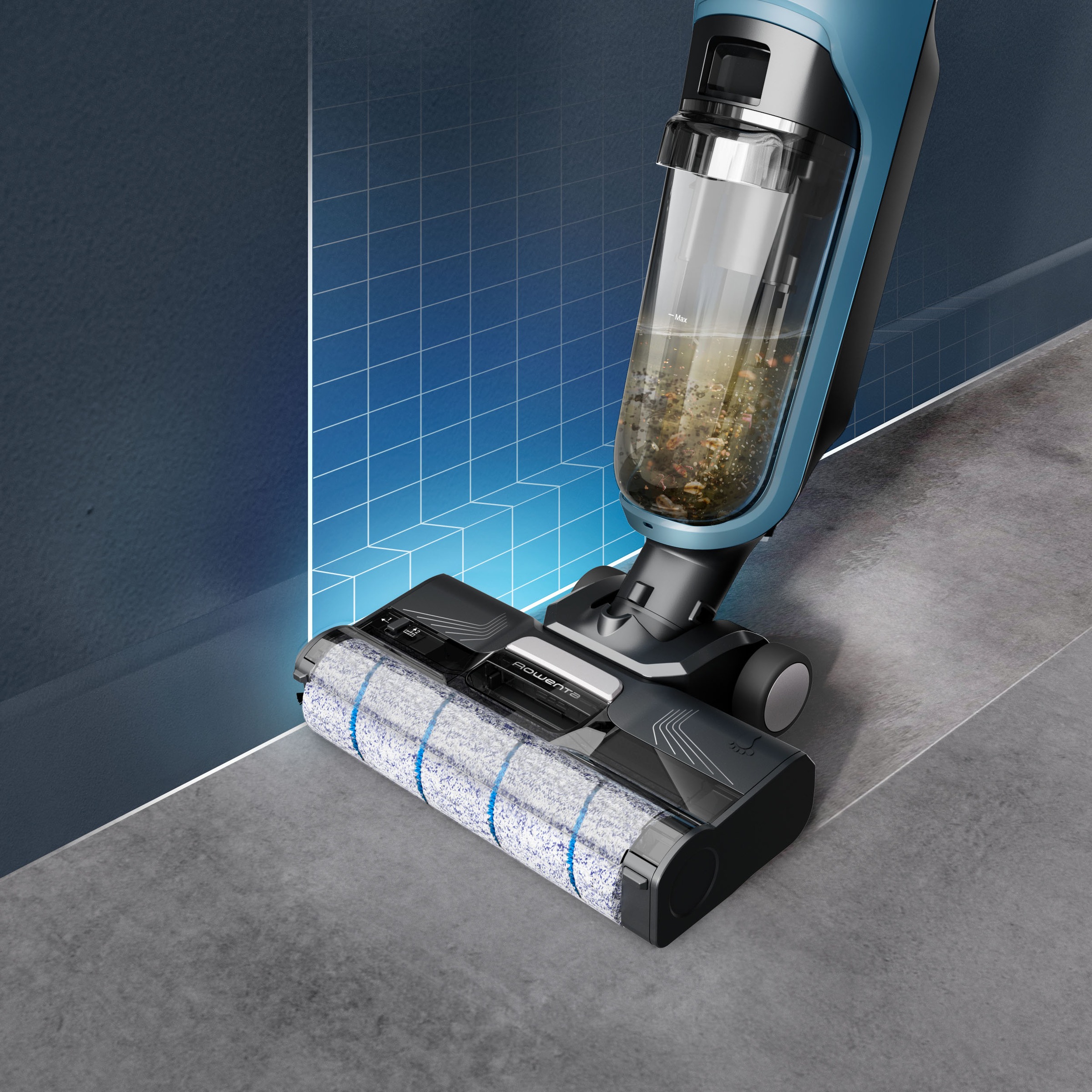 Rowenta Nass-Trocken-Akkusauger »Rowenta X-Clean 2«, selbstreinigend, saugen und wischen, 35 Min. Autonomie, leicht