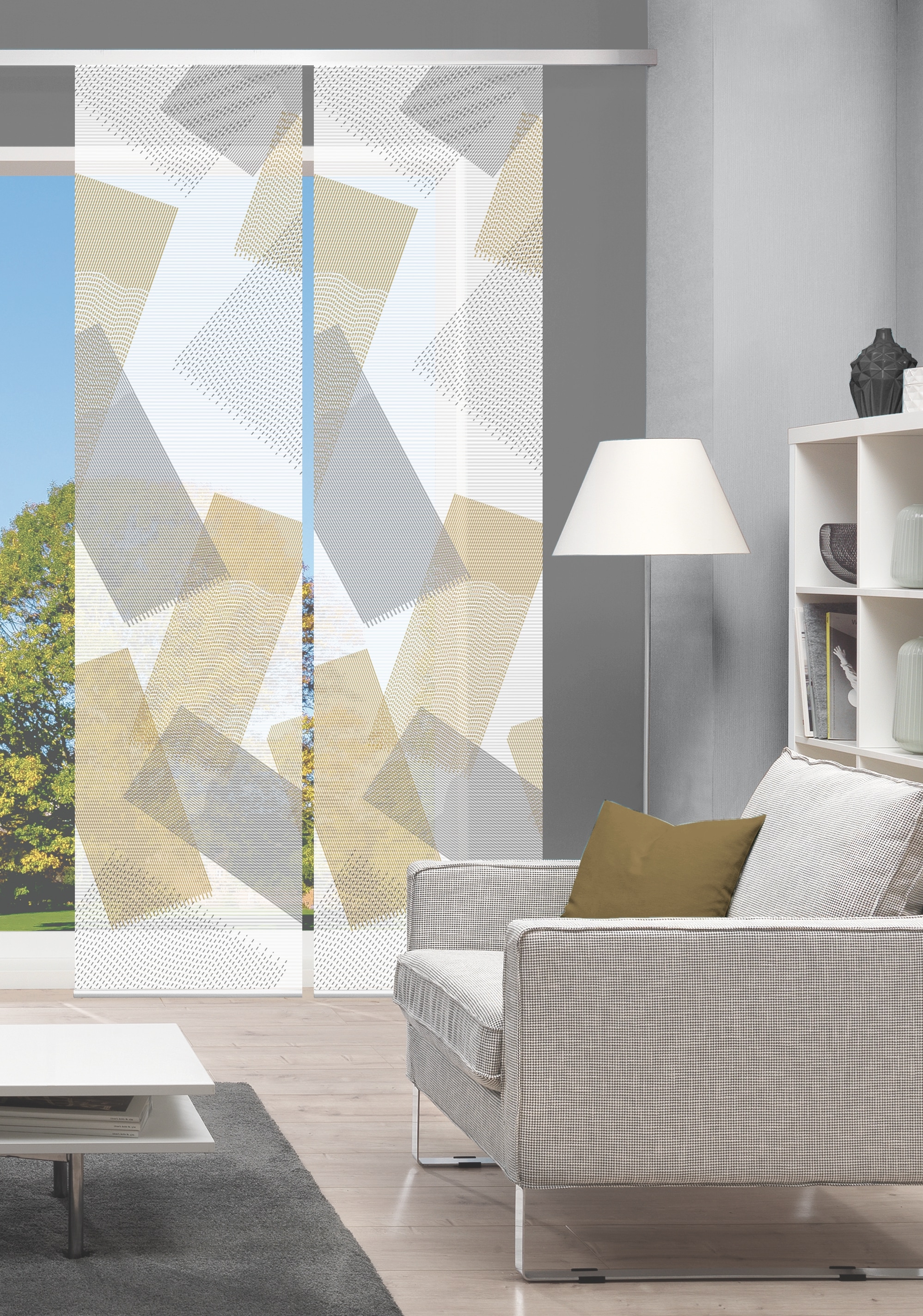 Vision Schiebegardine »NAYAH« Paneelwagen 2 Stk. tlg. SET,SCHIEBEVORHANG,BAMBUS,DIGITALDRUCK