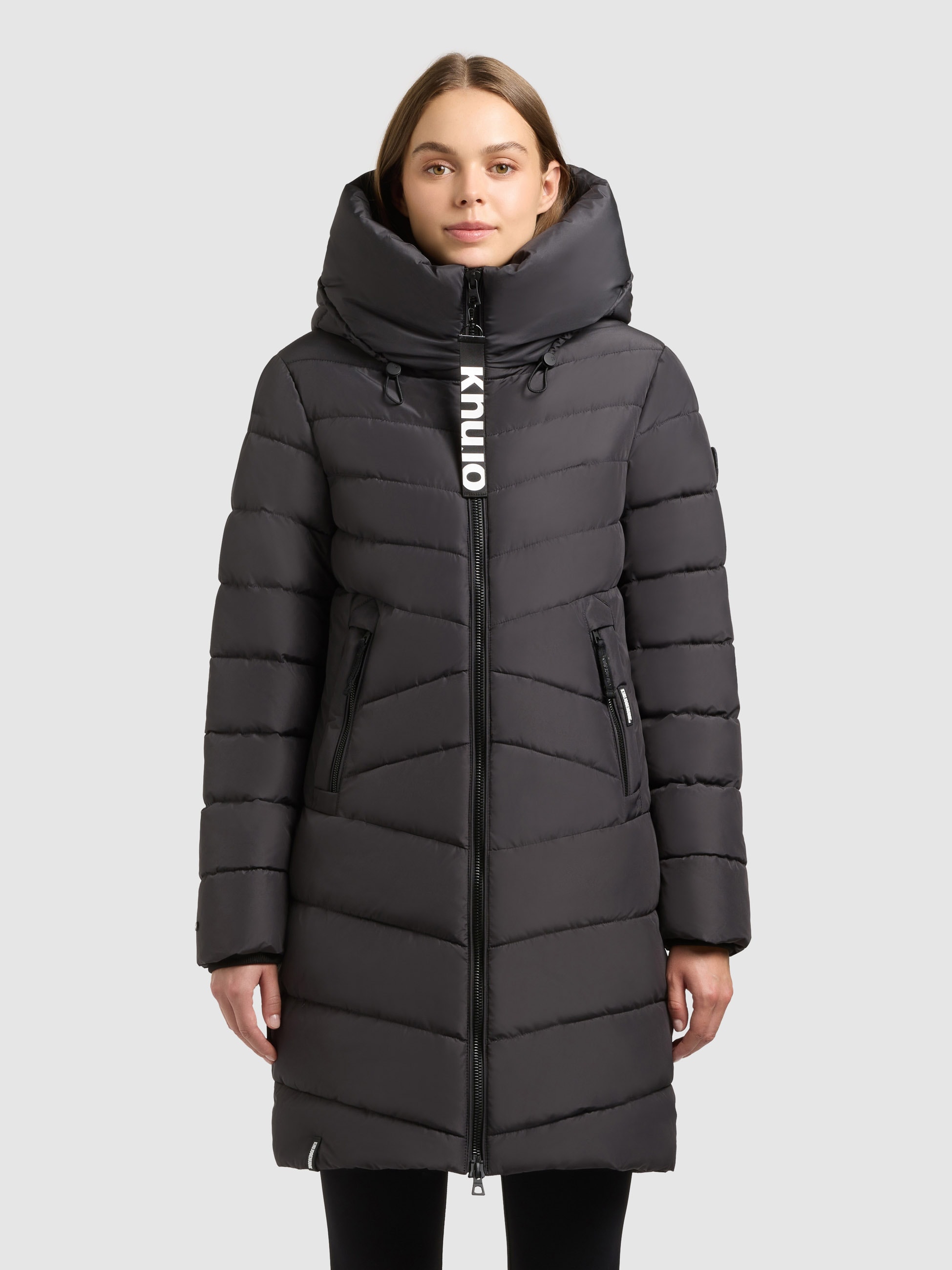 khujo Steppmantel »ENEF« Taschenbeutel mit Fleece